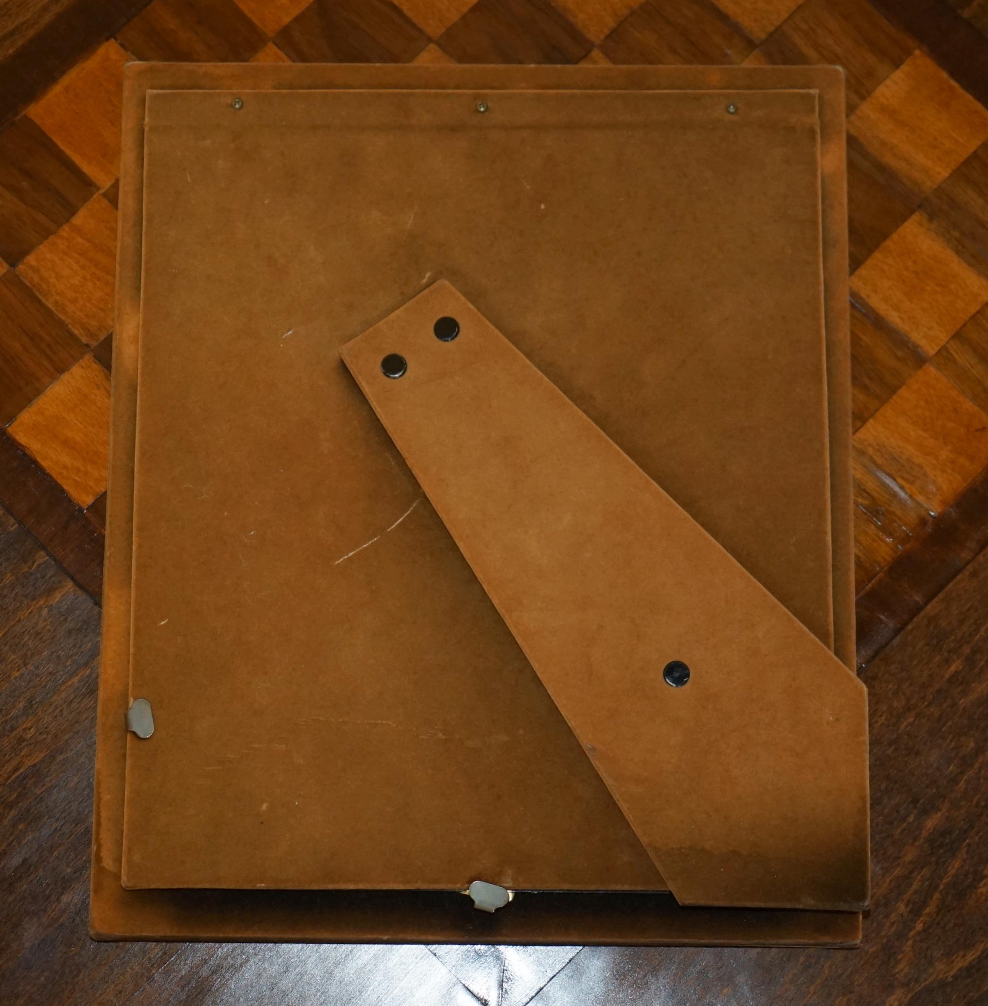 Fait main FRAME D'PICTURE MODERNE EXQUISITE du milieu du siècle dernier, ROMEO REGA CHROME & BRASS, 1970 en vente