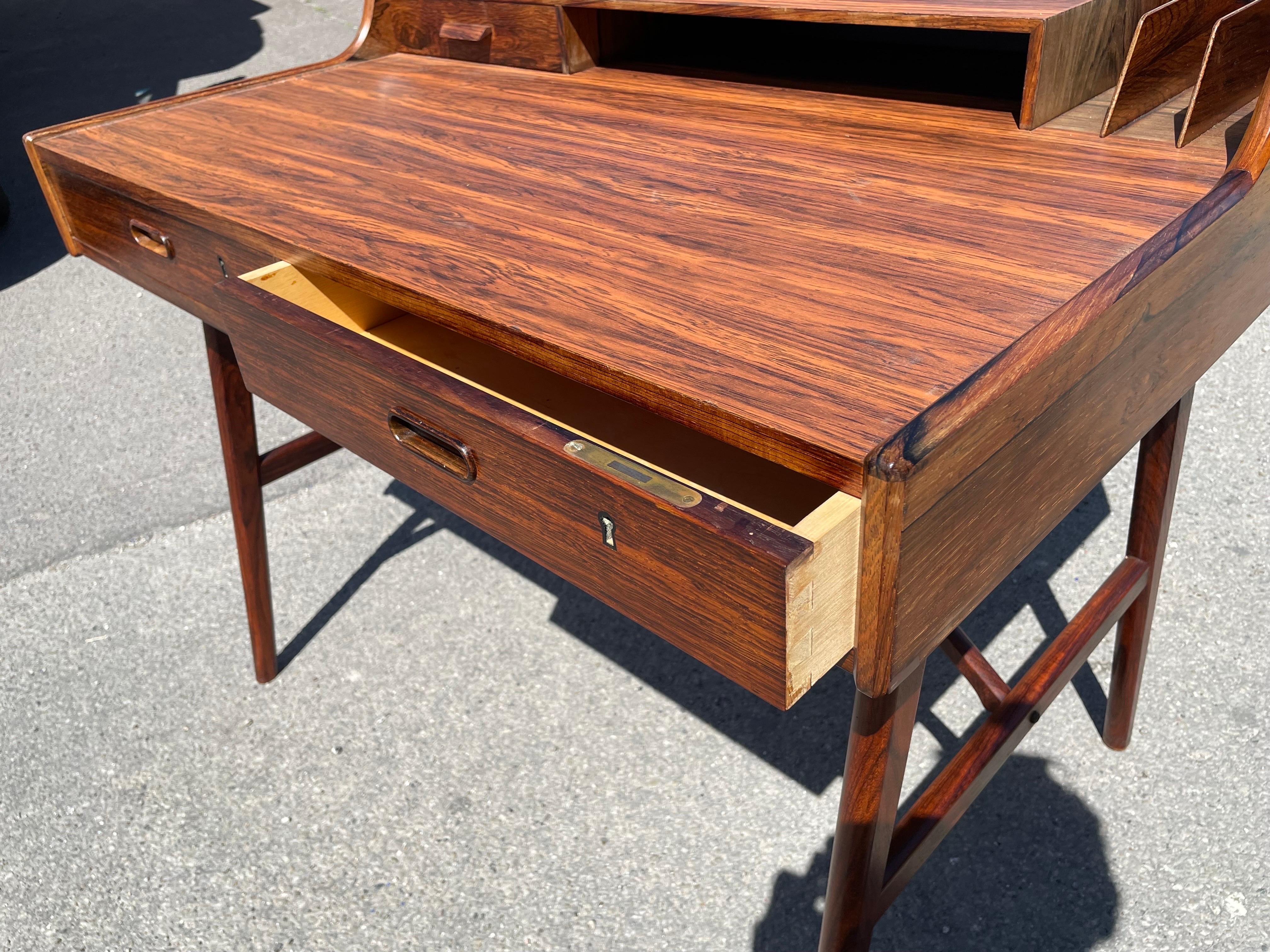 Exquisite mid-century modern desk by Arne Wahl Iversen, 1970´s 5