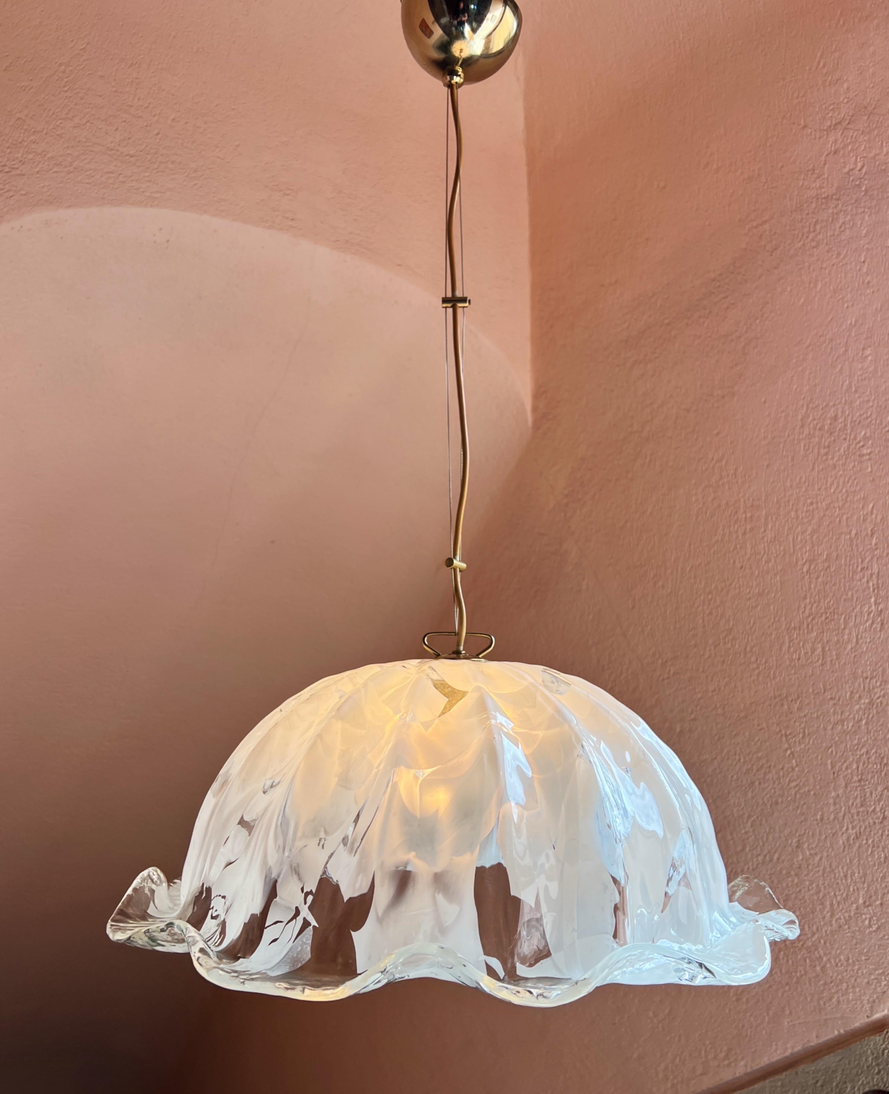 Exquisite Mid-Century Modern Murano glass pendant light by La Murrina 3