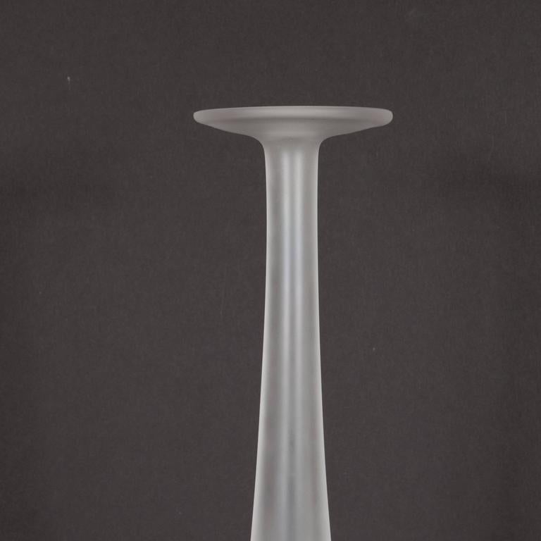 Exquisite Mid-Century Modernist Vase Designed by Marie Claude Lalique For Sale 1