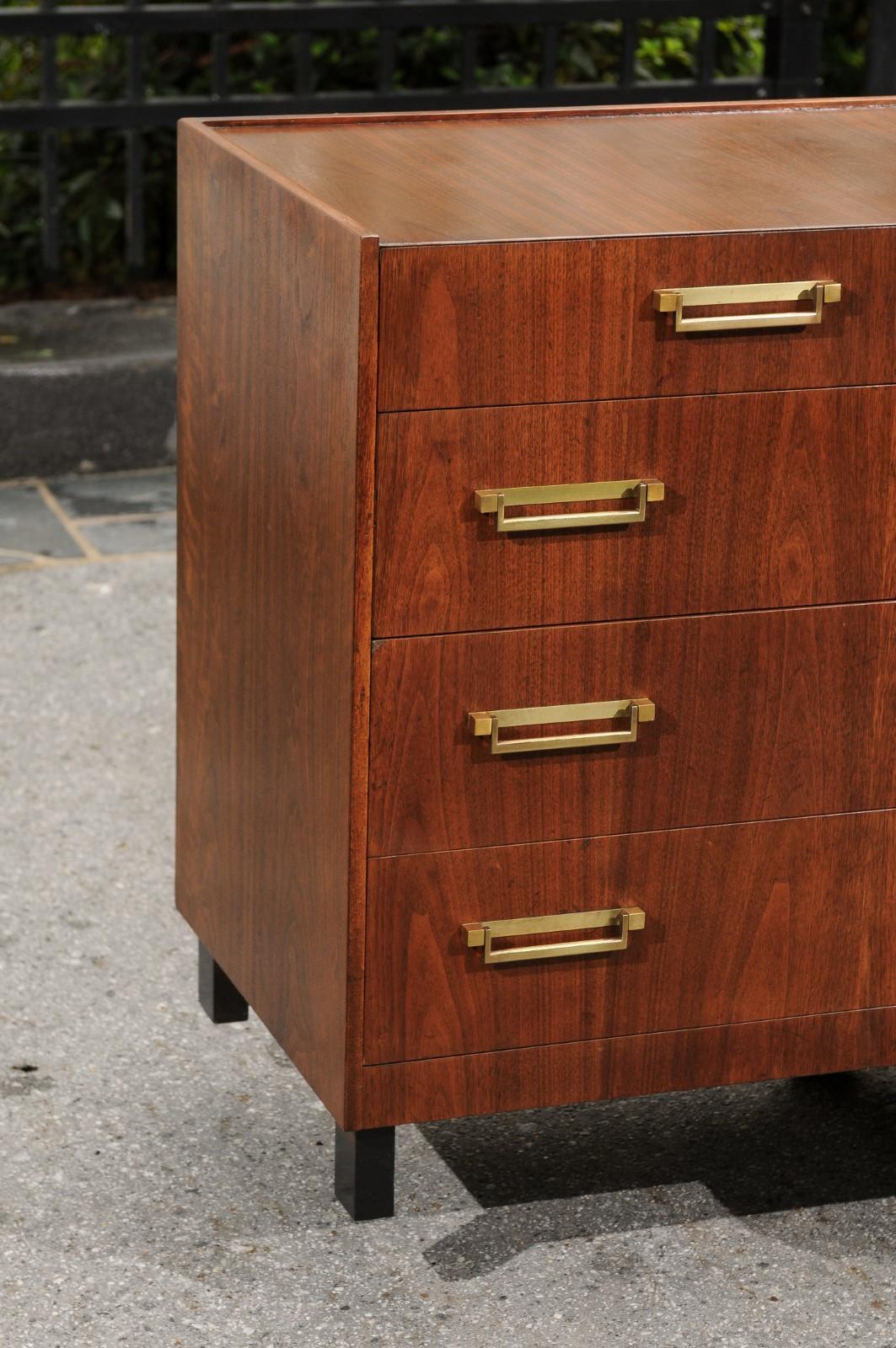 Exquisite Modern Campaign Chest by Michael Taylor for Baker, circa 1960 In Excellent Condition For Sale In Atlanta, GA