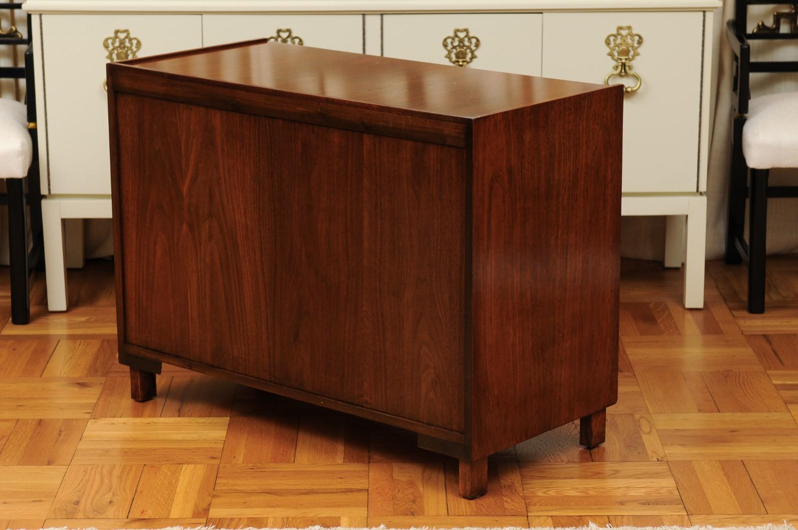 Exquisite Modern Campaign Commode by Michael Taylor for Baker, circa 1960 For Sale 5