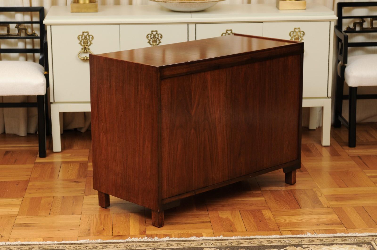 Exquisite Modern Campaign Commode by Michael Taylor for Baker, circa 1960 For Sale 7