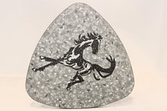 Exquisite Mosaic and Brass Coffee or Side Table by Berthold Müller, 1960s