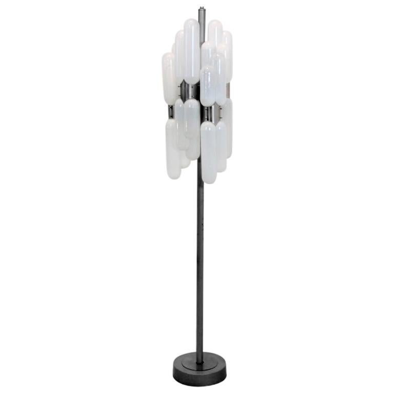 Exquisite Murano Glass Floor Lamp by Carlo Nason for Mazzega For Sale