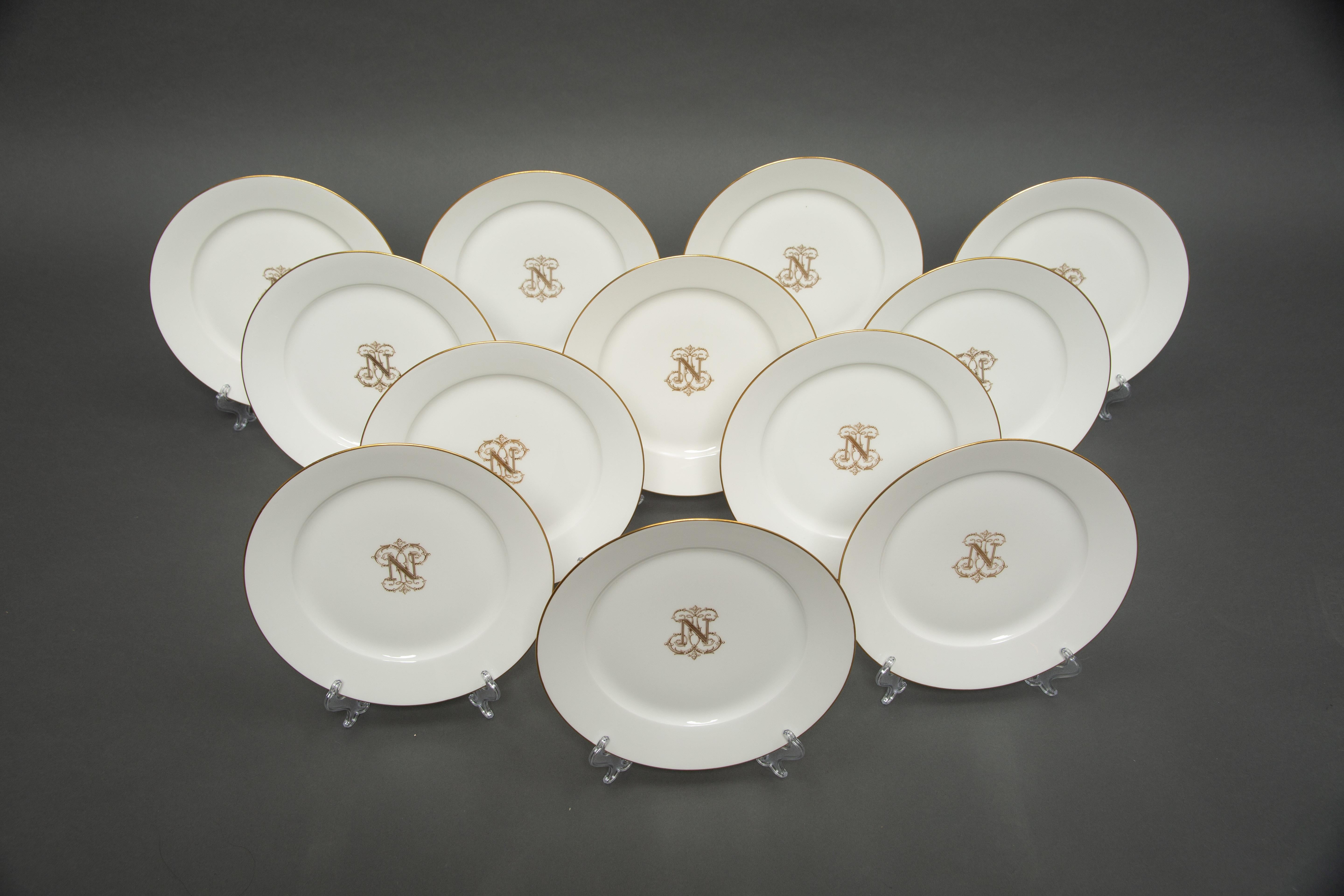 Art Nouveau Exquisite Napoleon Service - Sèvres Porcelain Reissue (1890) For Sale