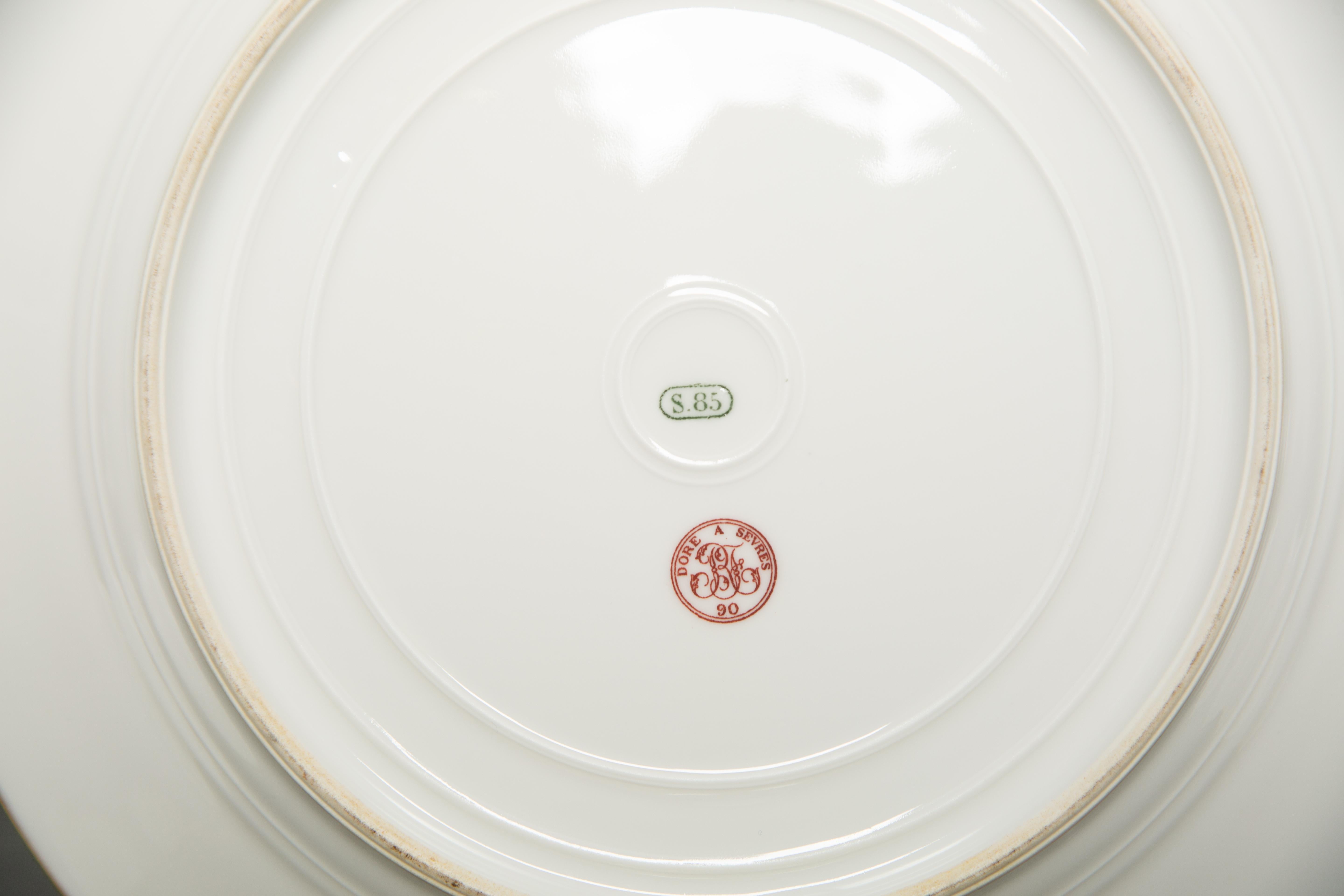 Exquisite Napoleon Service - Sèvres Porcelain Reissue (1890) For Sale 1