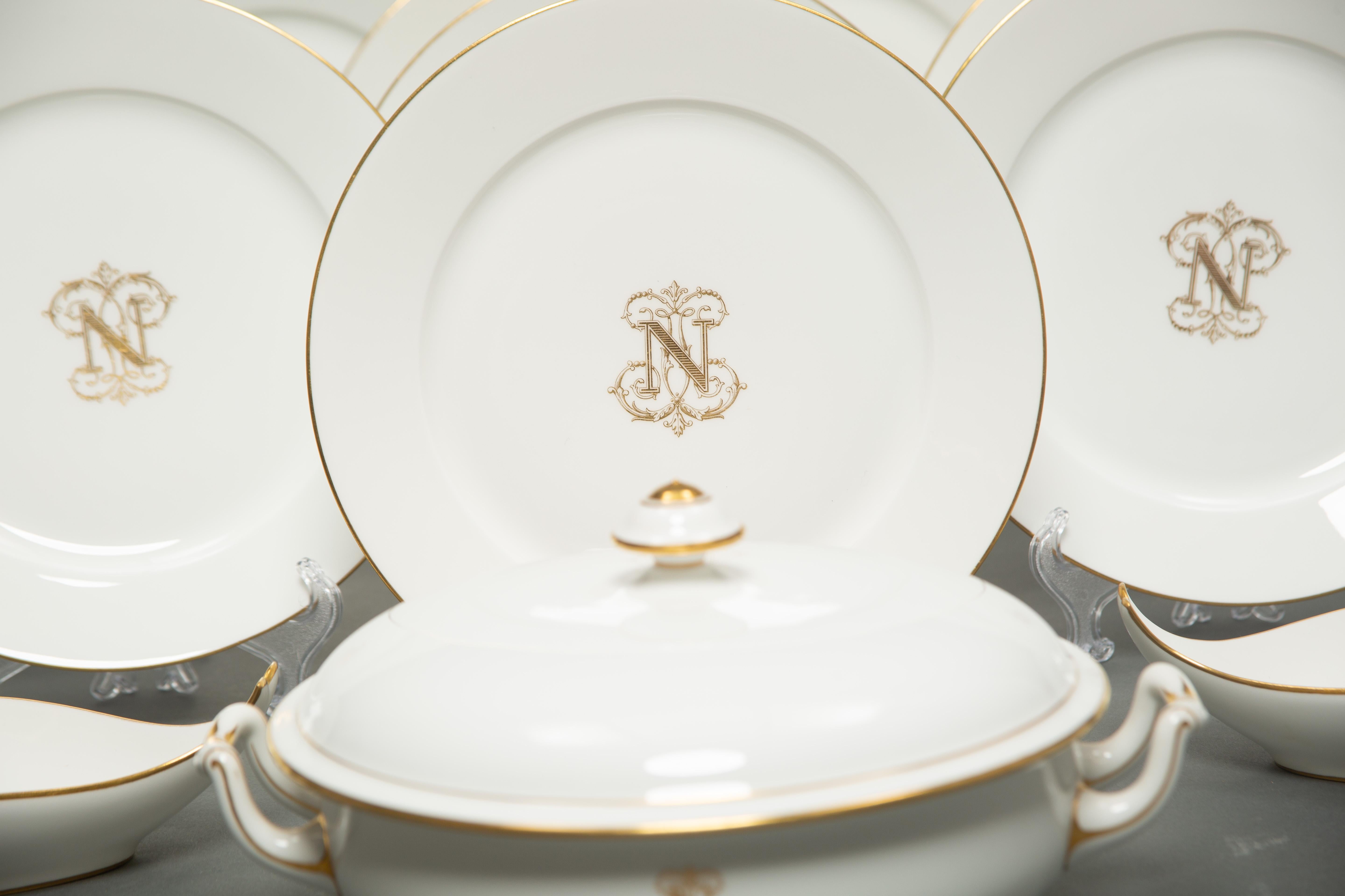 Exquisite Napoleon Service - Sèvres Porcelain Reissue (1890) For Sale 2