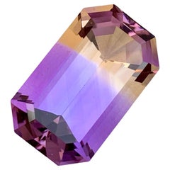 Magnifique pierre précieuse naturelle d'ametrine de 16,20 carats pour collier joaillerie 