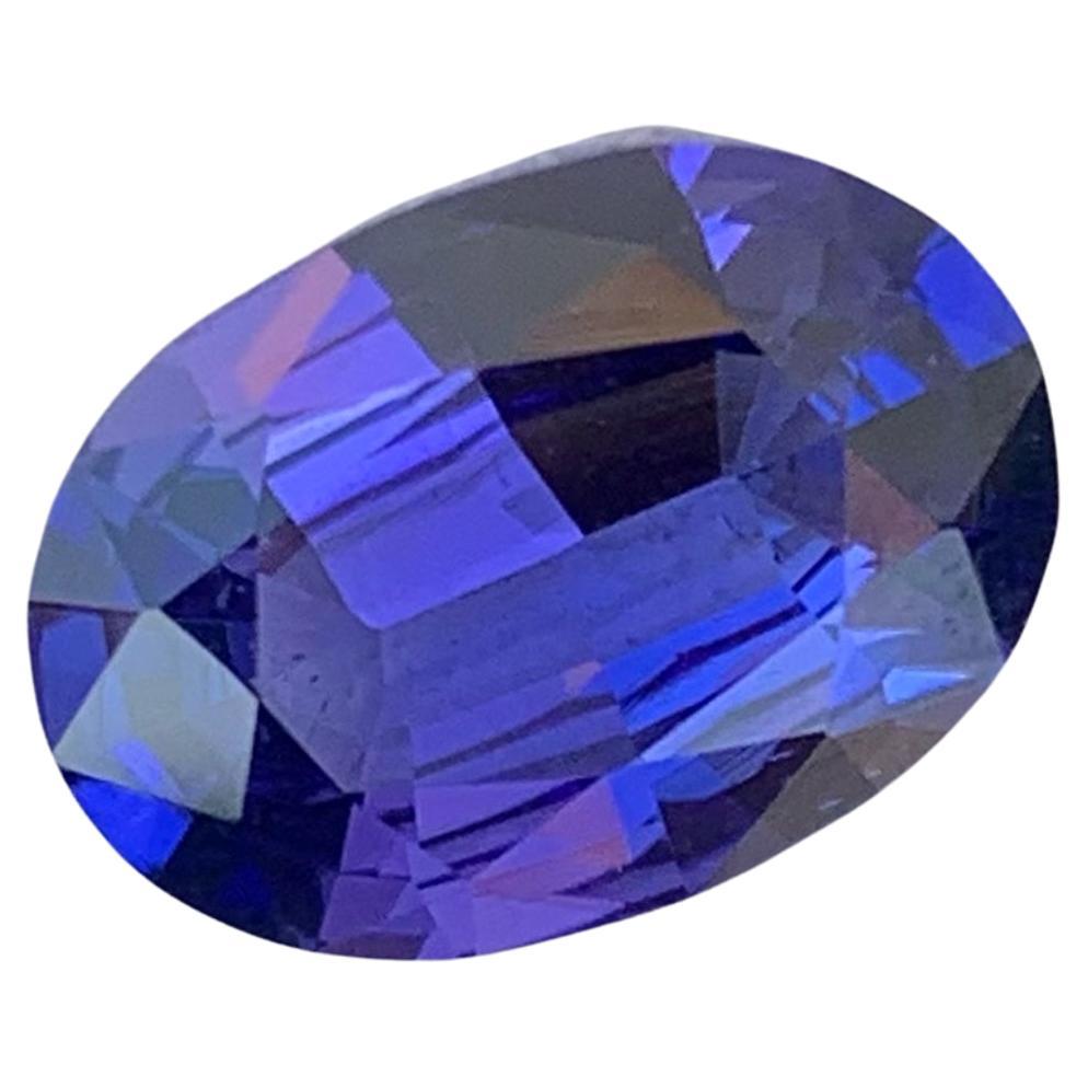 Exquisite Natural Blue Tanzanite Gemstone 2.80 Carats Fine Jewelry Faceted Stone For Sale