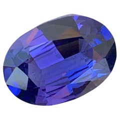 Magnifique pierre précieuse à facettes en tanzanite bleue naturelle de 2,80 carats pour bijouterie fine