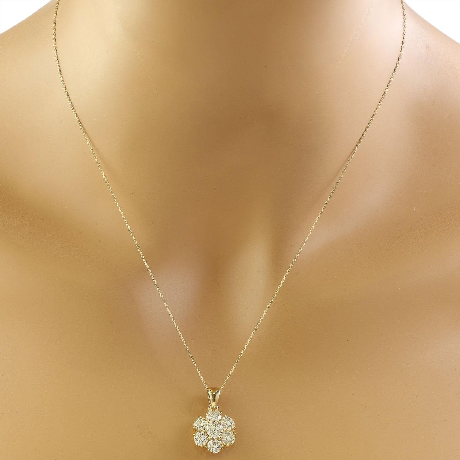 Modern Exquisite Natural Diamond Necklace In 14 Karat White Gold  For Sale