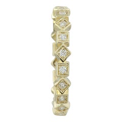 Exquisite Natural Diamond Ring in 14K Solid Yellow Gold