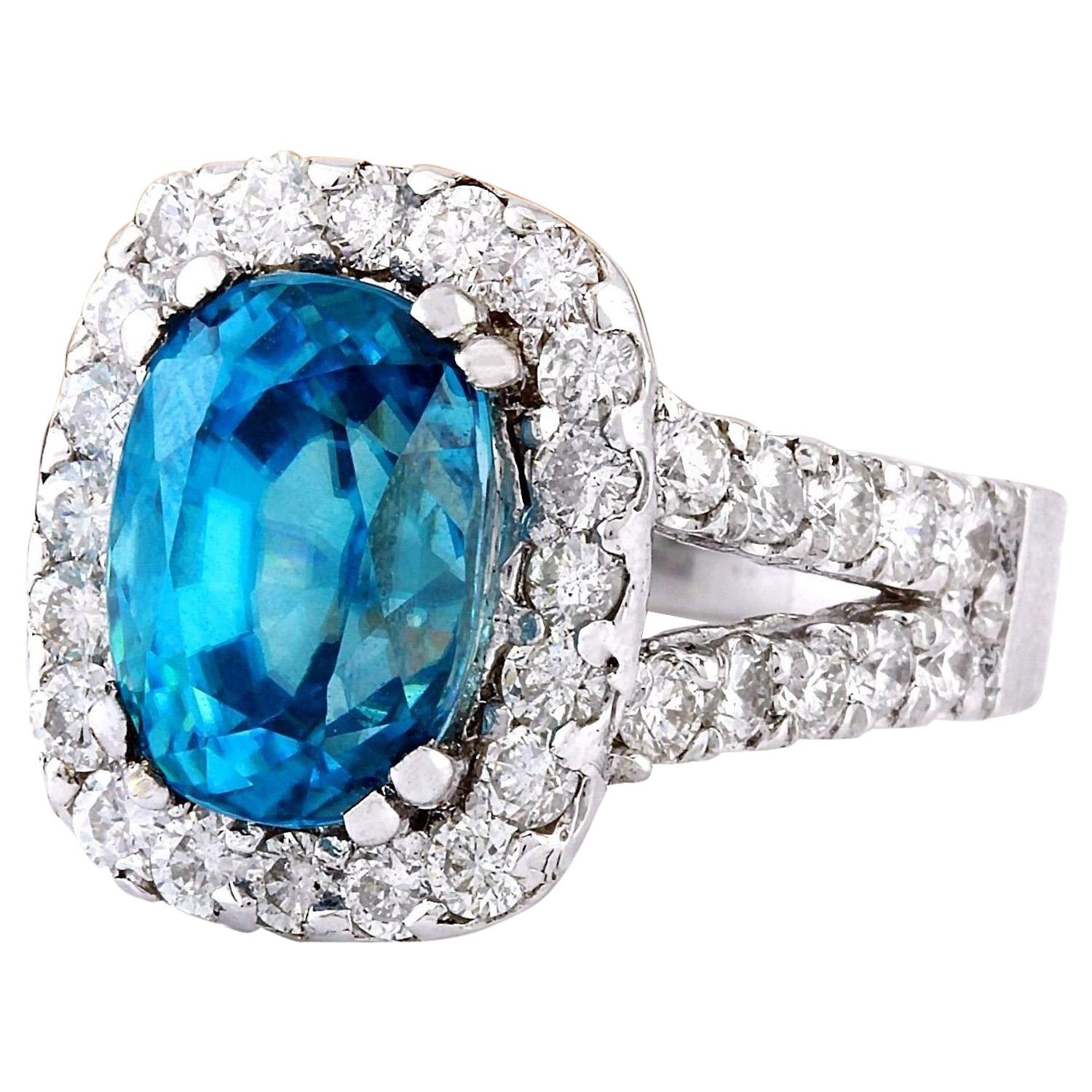 Introducing our stunning 9.37 Carat Zircon 14K Solid White Gold Diamond Ring, a true embodiment of luxury and elegance. Crafted from genuine 14K White Gold, this ring weighs 5.5 grams, ensuring both quality and durability. At its center is a