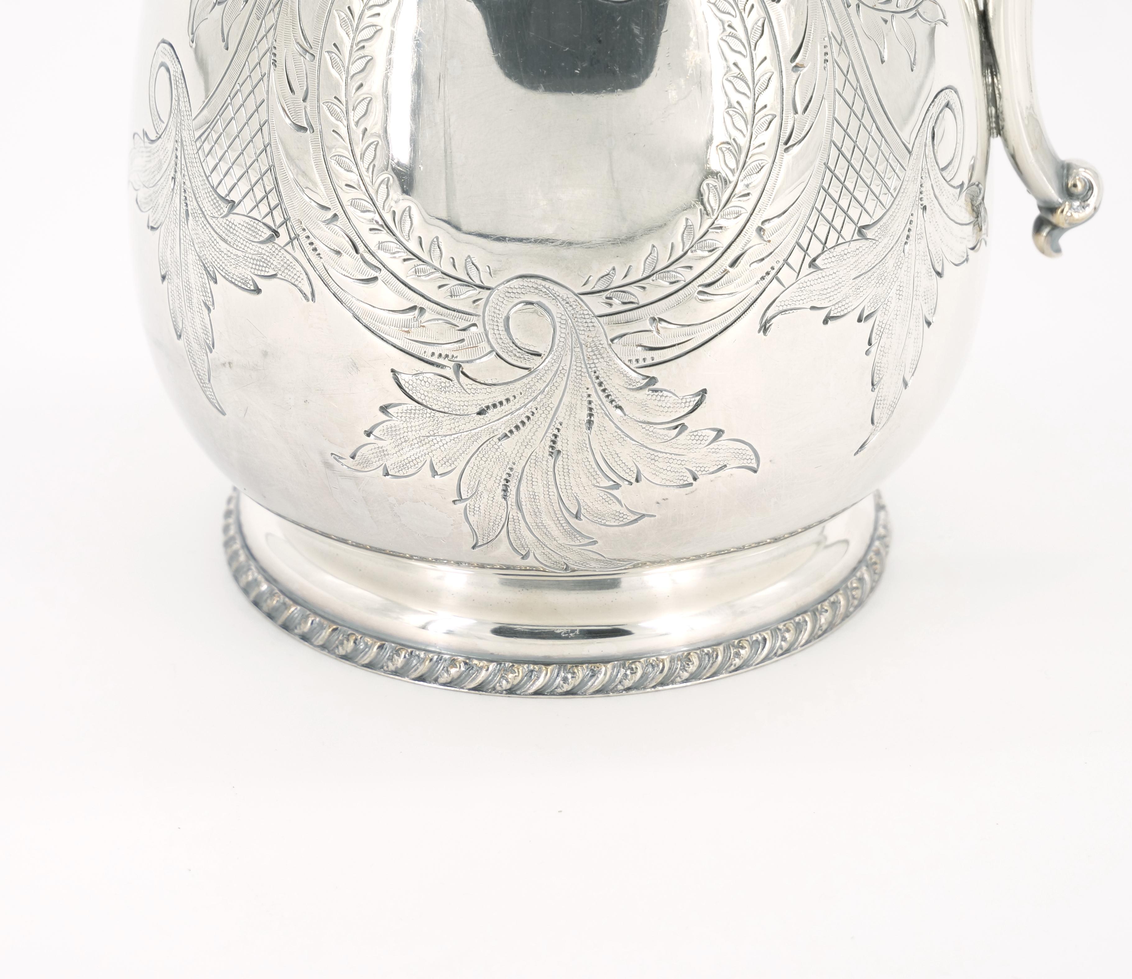 Exquisite Old English Sheffield Silver-plated Tableware Serving Pitcher For Sale 2