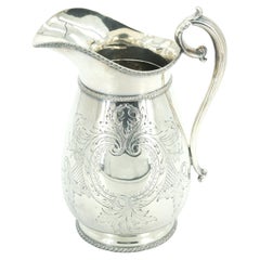 Vaisselle de table exquise en argent plaqué de Sheffield ancienne, pichet de service