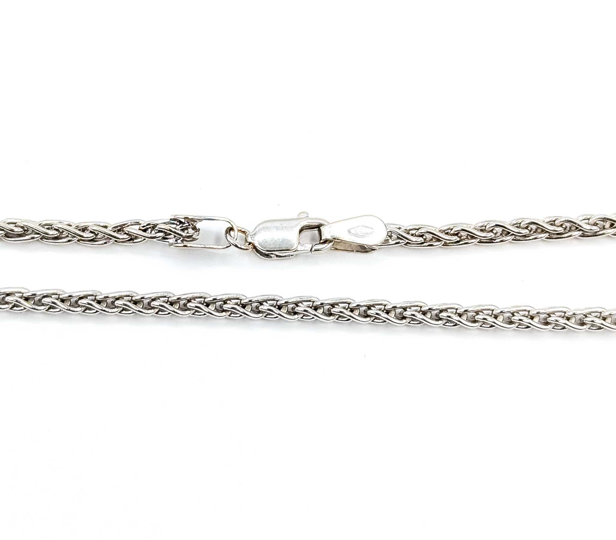 Squisita collana con opale e diamanti in oro bianco 18 carati in vendita 8