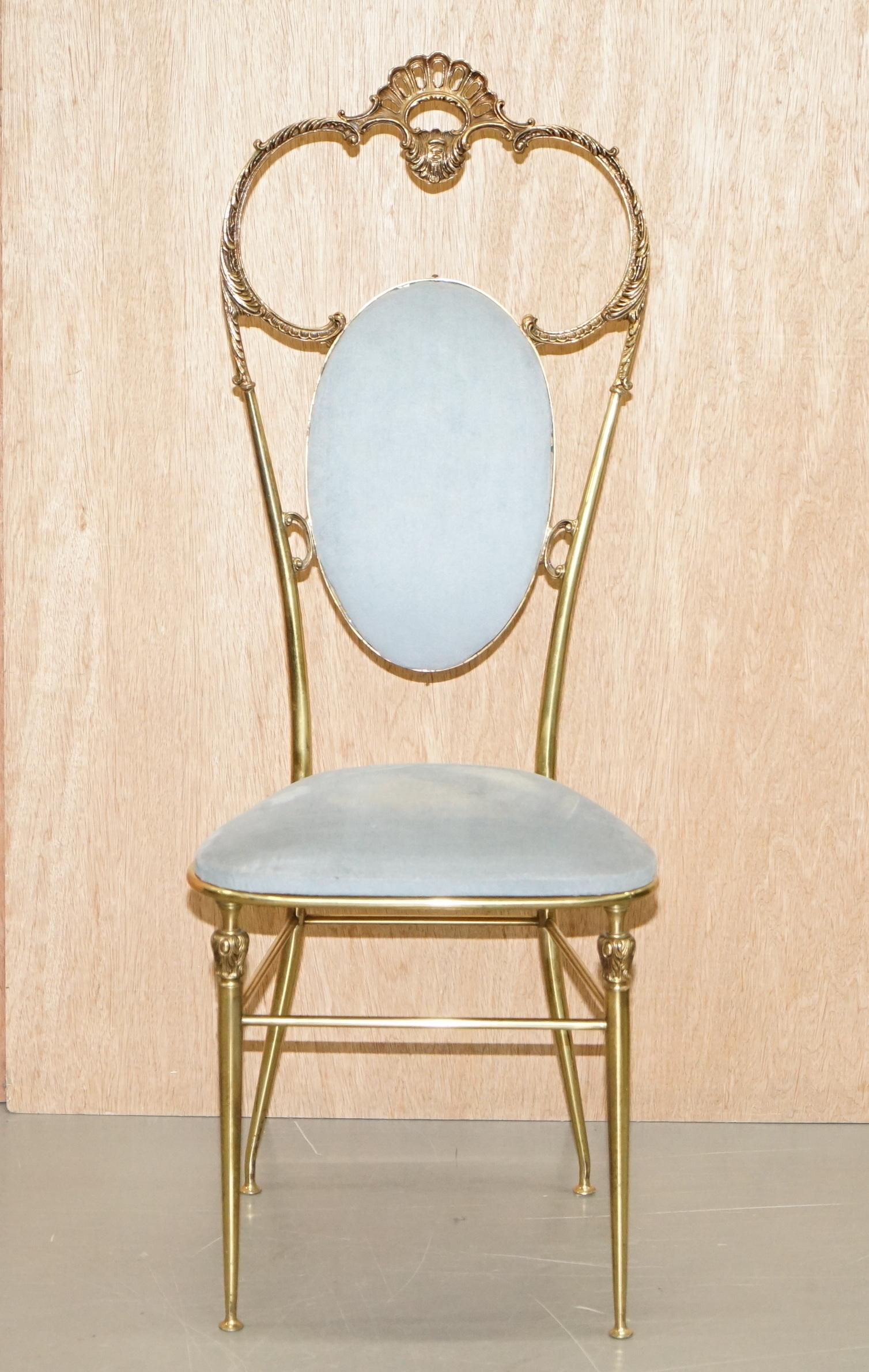 We are delighted to offer for sale this original circa 1930s Chiavari Hollywood Regency chair.

A very well made original piece, the chair is solid brass and one of the nicest castings I have ever seen. This is also a lot taller than other chairs