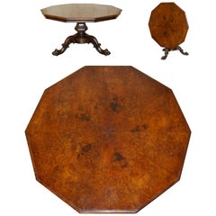 EXQUISITA MESA ORIGINAL ANTiQUE LAMB OF MANCHESTER BURR WALNUT DINING CENTRE