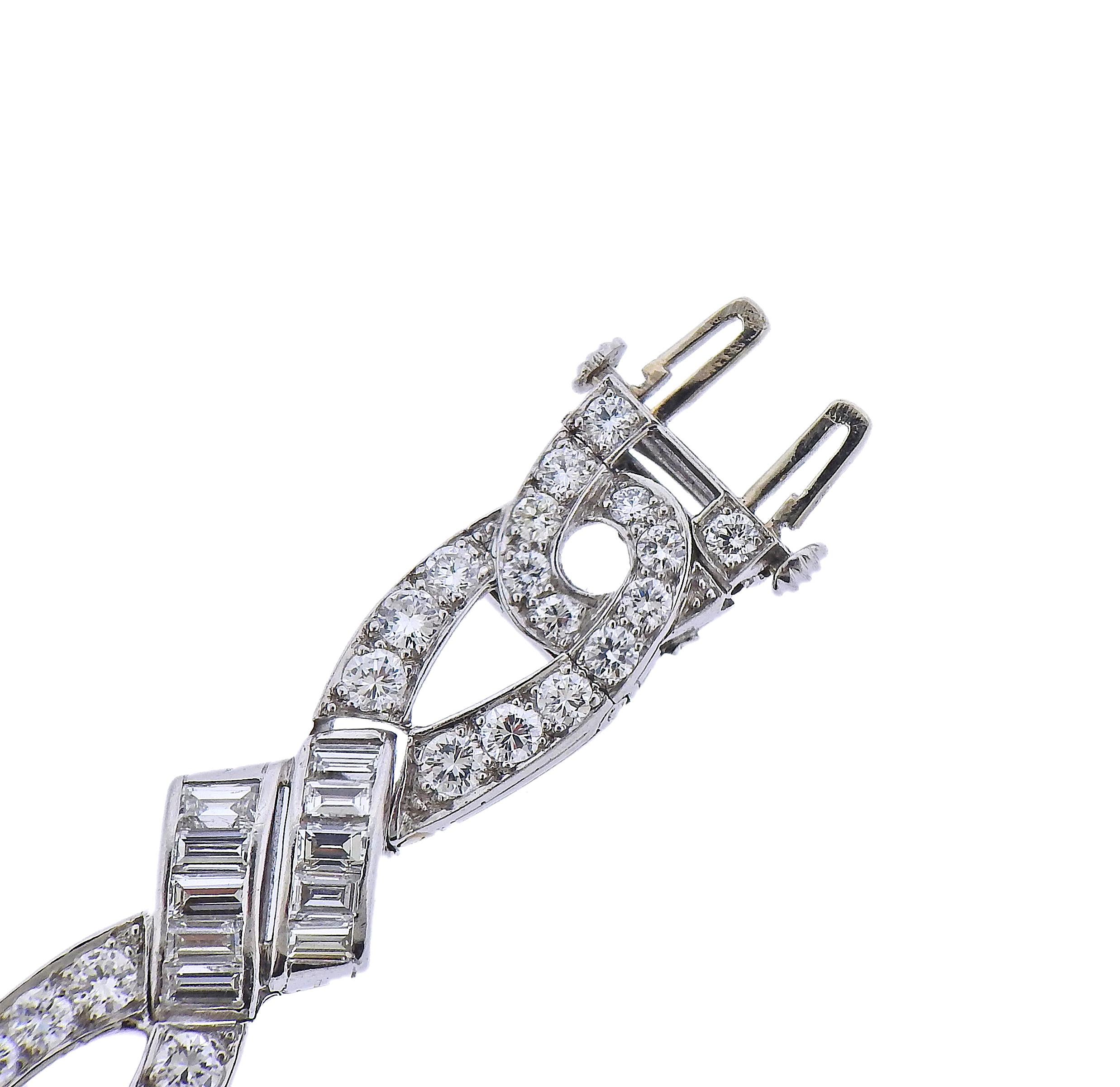 Exquisite Oscar Heyman Bros. Diamant-Platin-Armband (Rundschliff) im Angebot