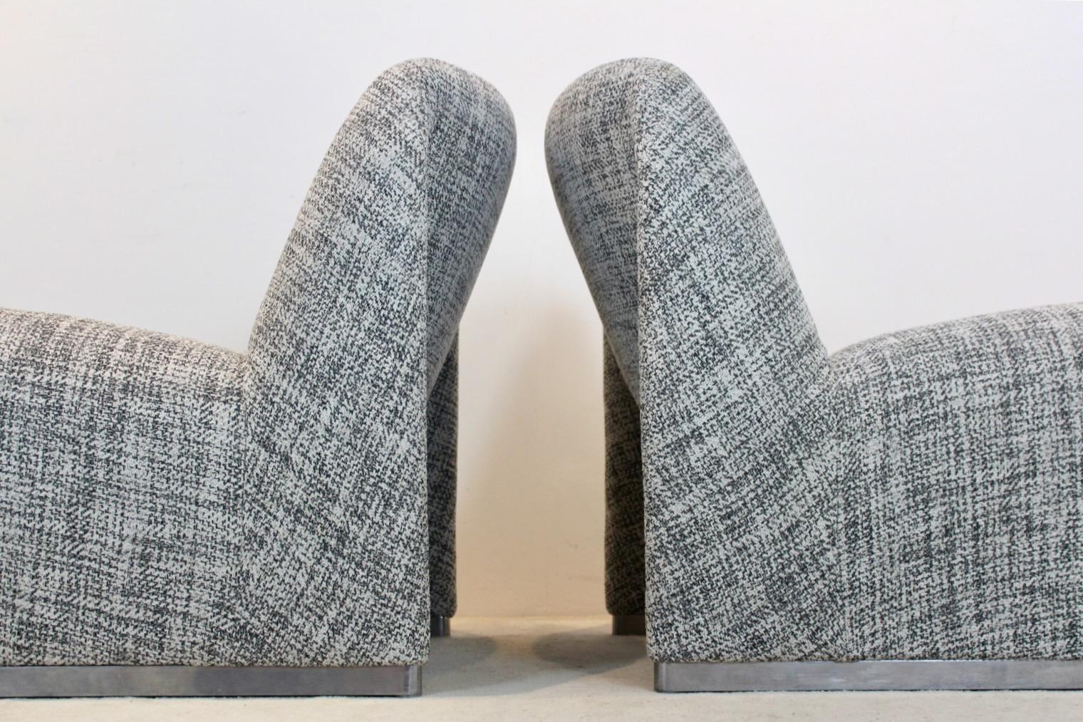 Exquisites Paar Artifort-Alky-Stühle von Giancarlo Piretti (Aluminium) im Angebot