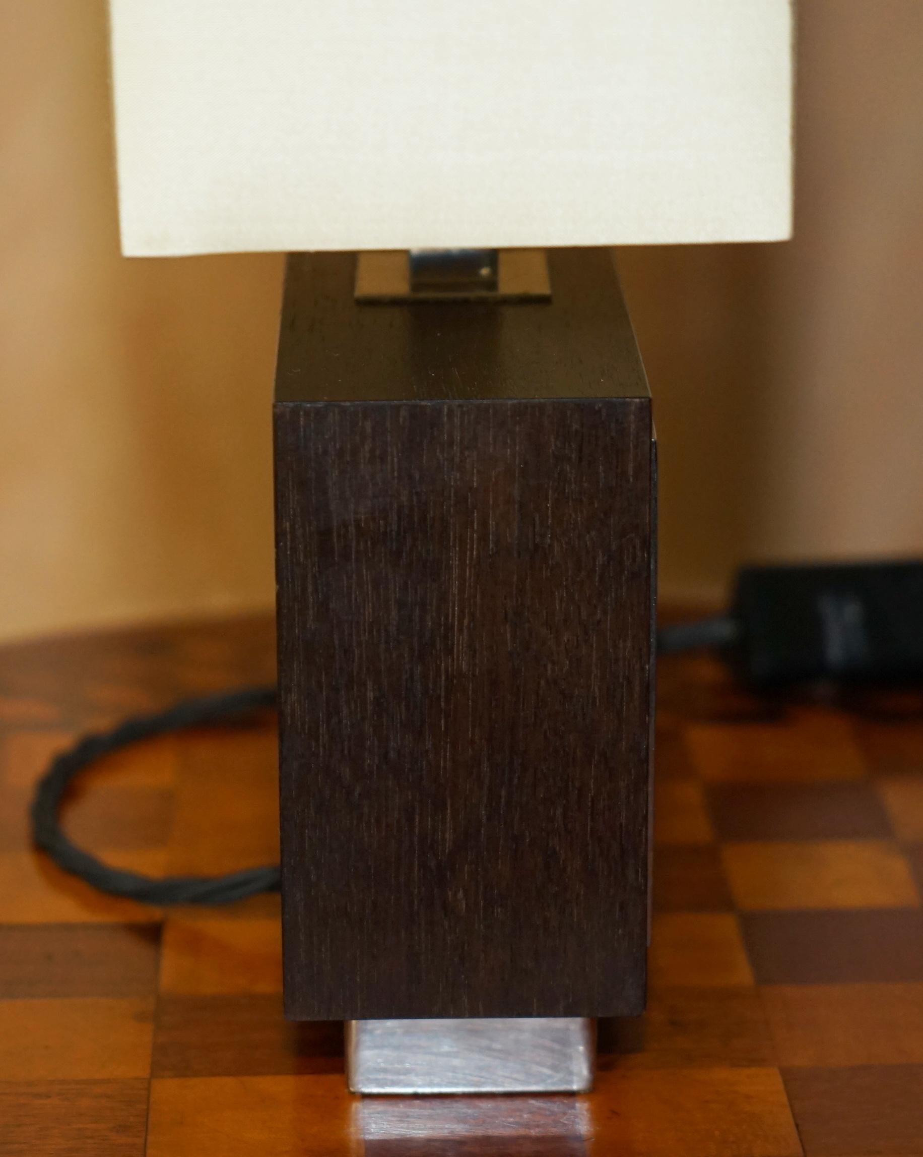 EXQUISITE PAIR OF DAVID LINLEY CHELSEA TABLE LAMPS WITH DIMMER SWITCHEs 2