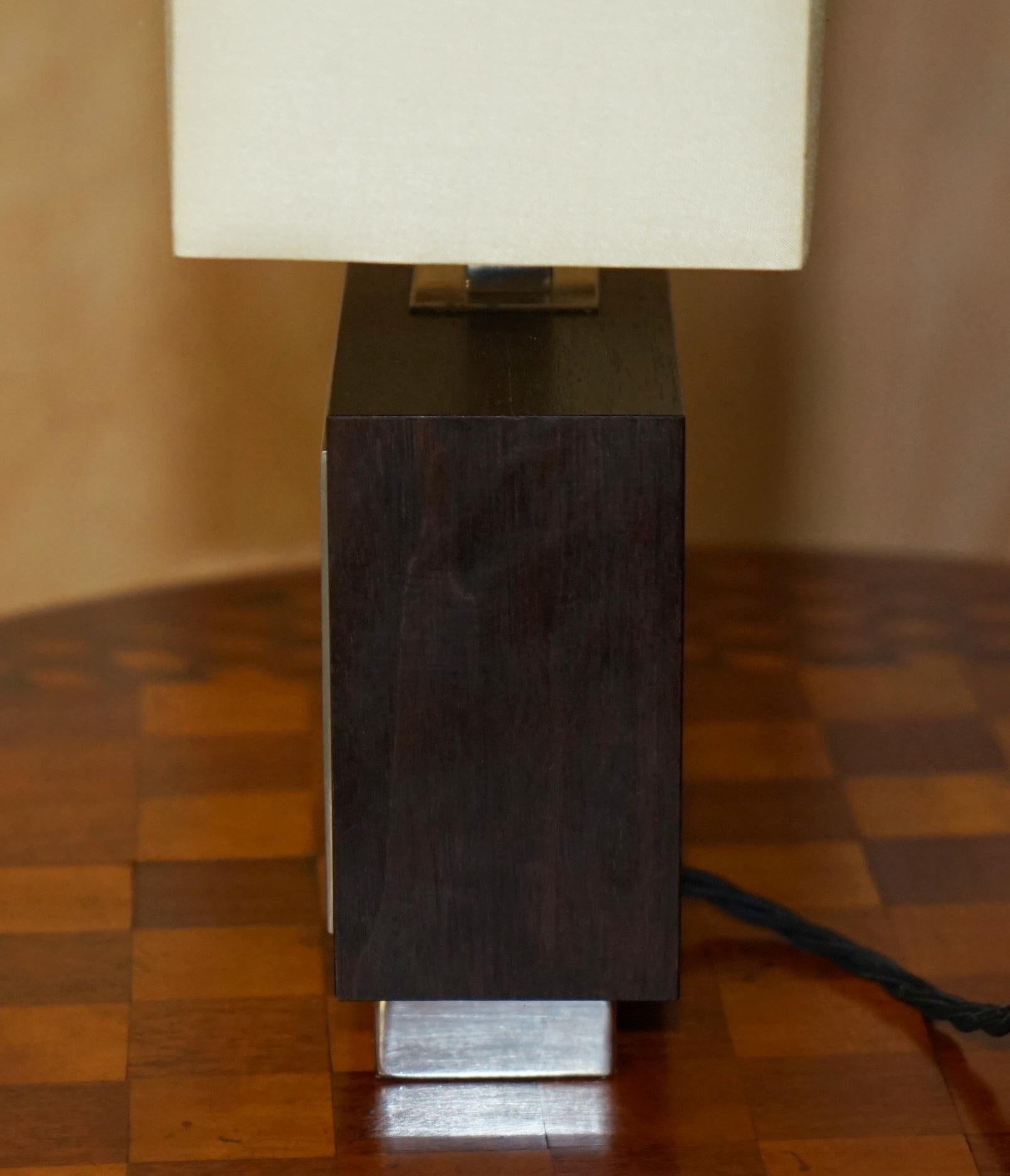 EXQUISITE PAIR OF DAVID LINLEY CHELSEA TABLE LAMPS WITH DIMMER SWITCHEs 5