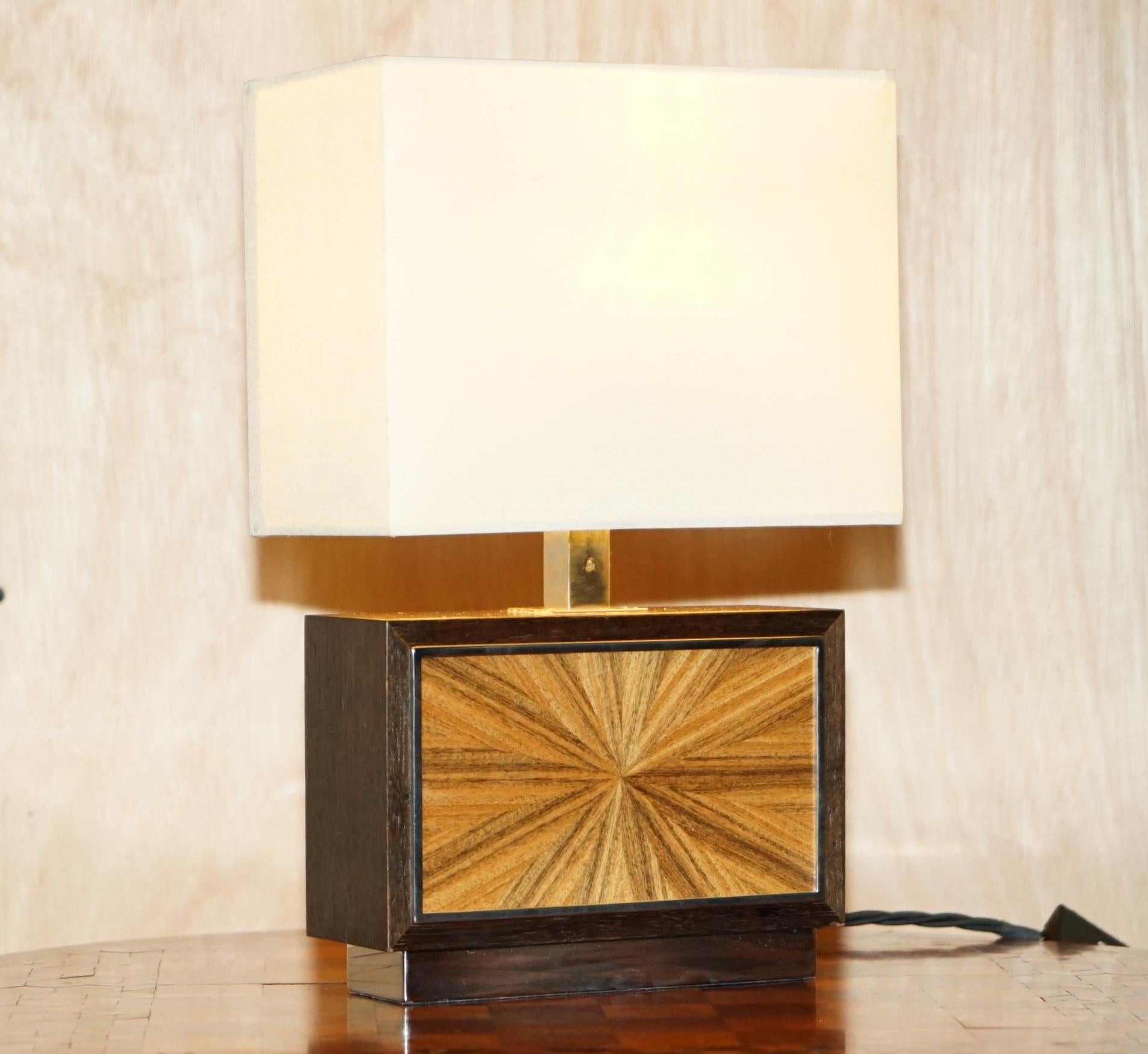 Royal House Antiques

Royal House Antiques is delighted to offer for sale this stunning pair Viscount David Linley side table lamps with the original shades

A very good looking and well made pair, the lamps come with dimmer switch controls as