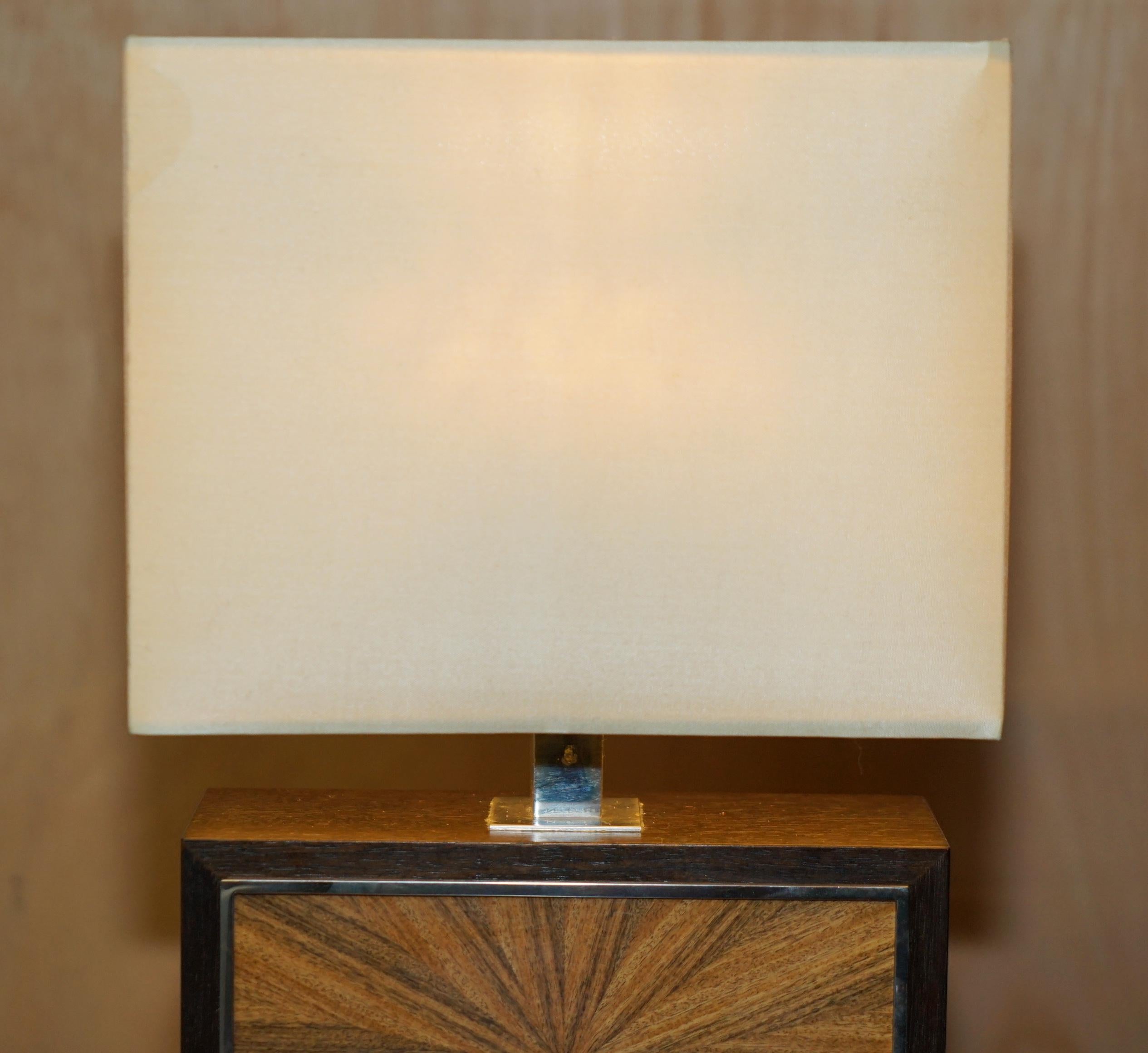 Hand-Crafted EXQUISITE PAIR OF DAVID LINLEY CHELSEA TABLE LAMPS WITH DIMMER SWITCHEs