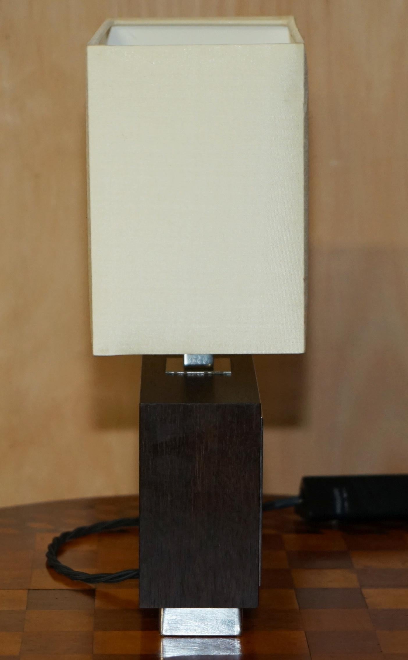 EXQUISITE PAIR OF DAVID LINLEY CHELSEA TABLE LAMPS WITH DIMMER SWITCHEs 1