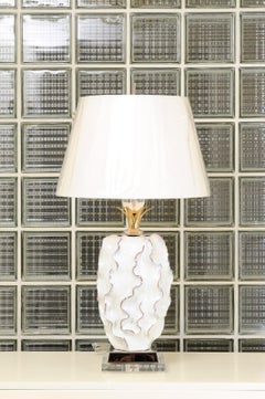 Exquisite Pair of Handmade Glaze Portuguese Ceramic Vessels as New Custom Lamps