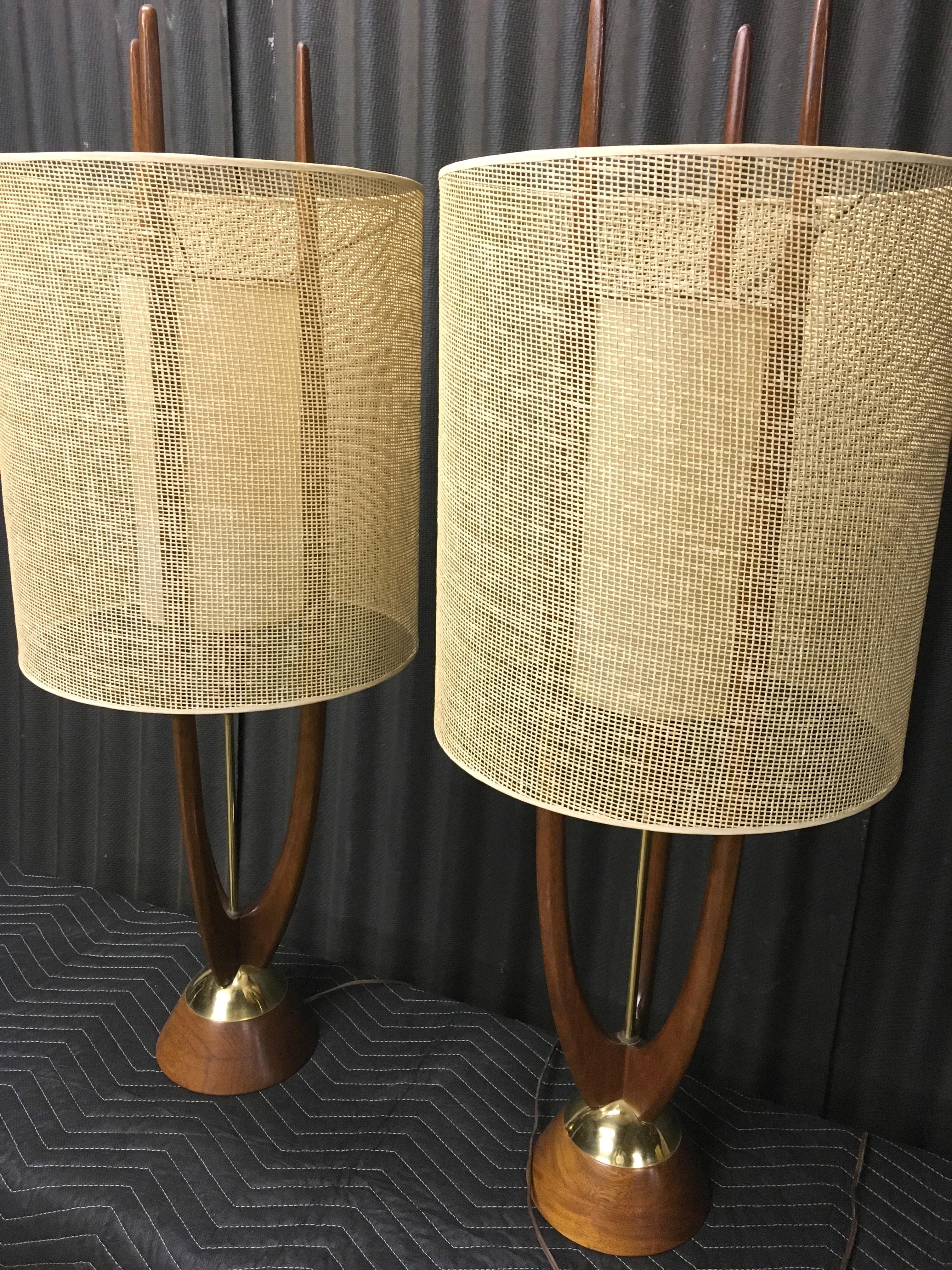 American Exquisite Pair of Lamps by Modeline