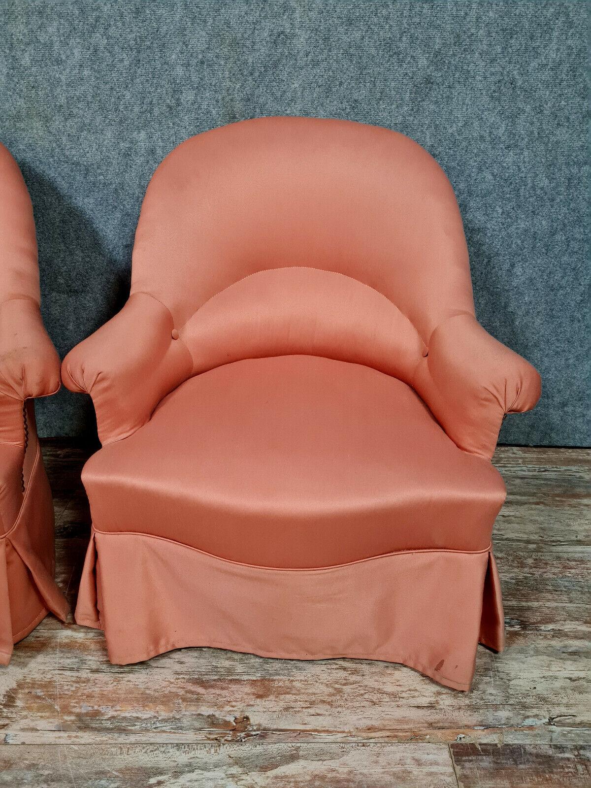 Exquisites Paar Crapaud-Sessel aus der Zeit Napoleons III. -1X09 im Angebot 2