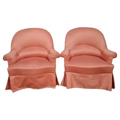 Exquise paire de fauteuils Crapaud d'époque Napoléon III -1X09