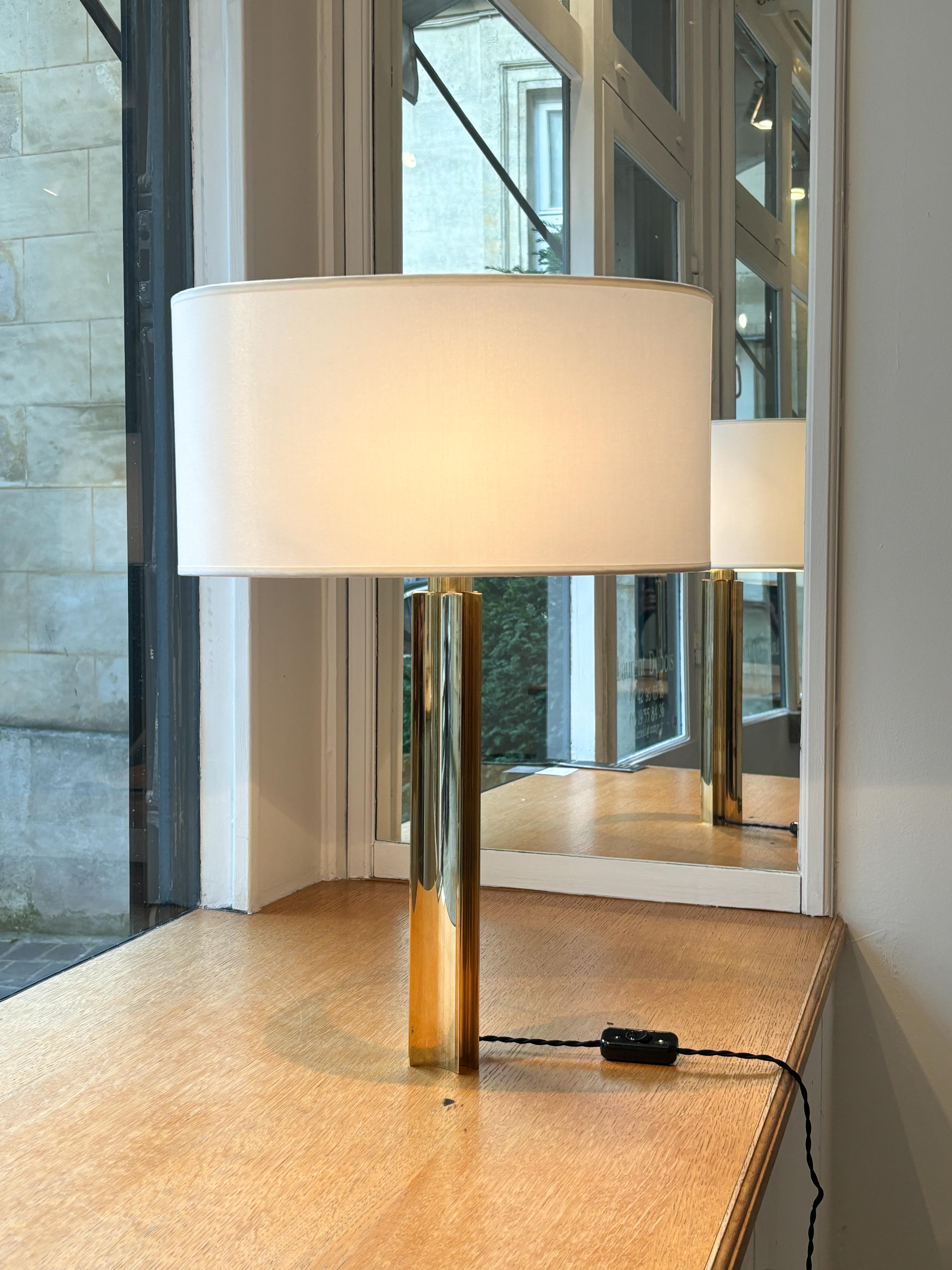 French Exquisite Pair of Table Lamps by Jacques Quinet For Sale