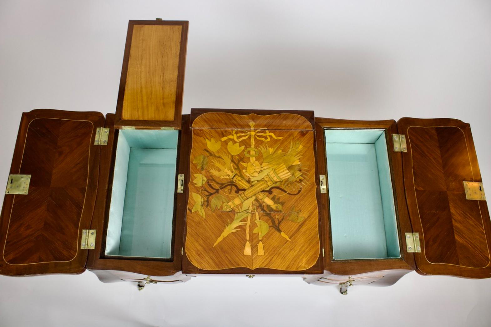 Squisita Pariser Poudreuse aus der Transition-Epoche um 1770 in vendita 6