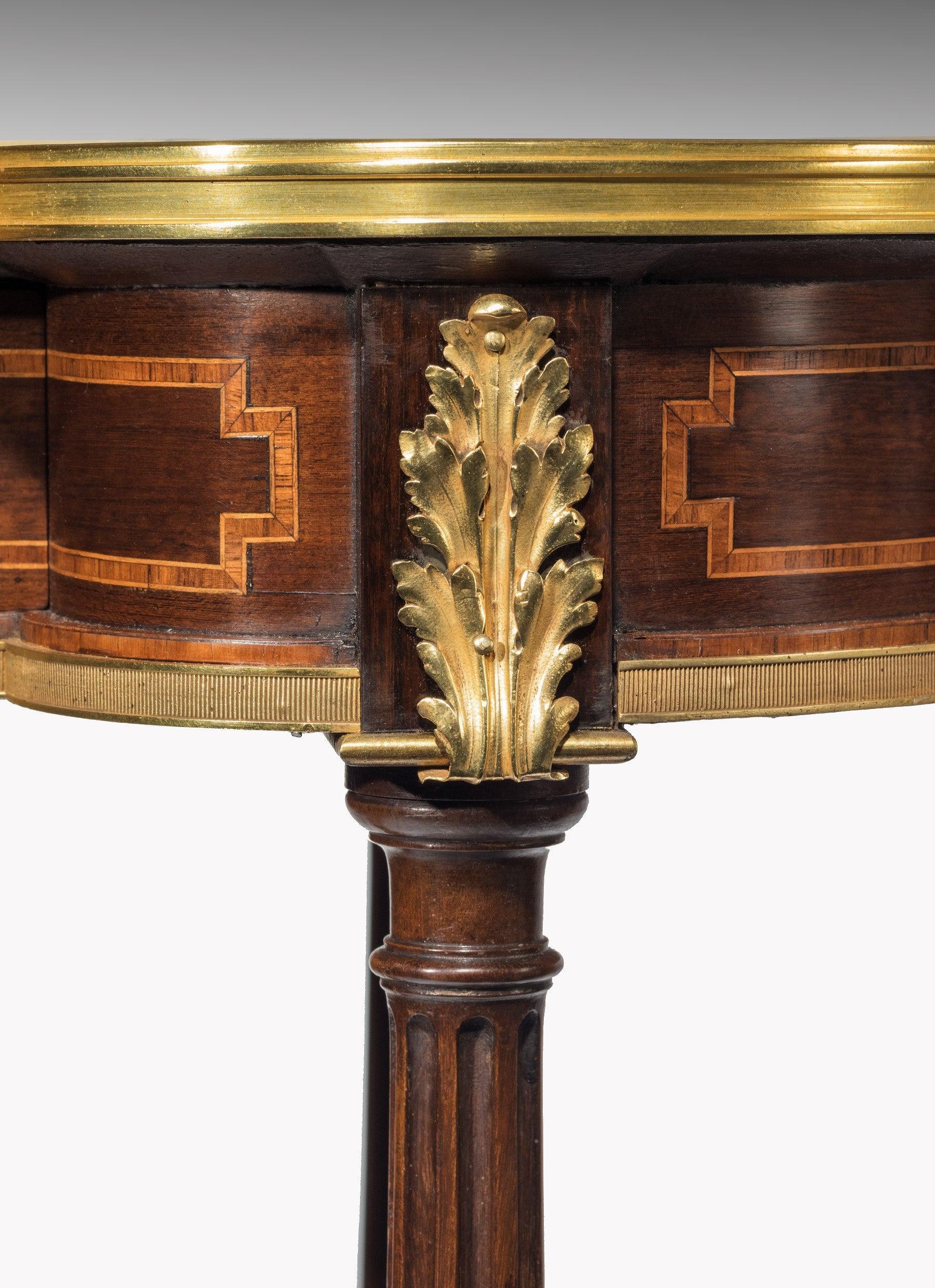 Louis XVI Exquisite Parquetry Gillows Kidney Shaped Writing Table