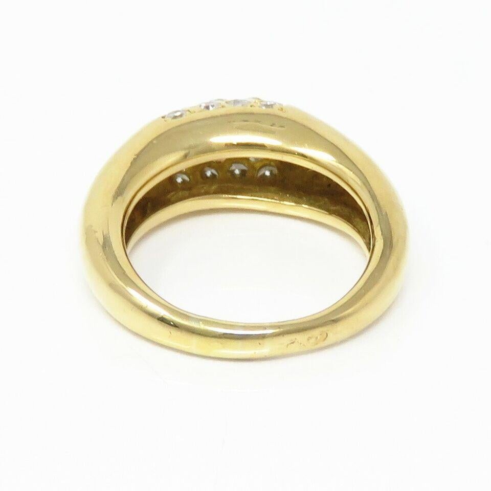 Round Cut Exquisite Pave Van Cleef & Arpels Diamond Ring For Sale
