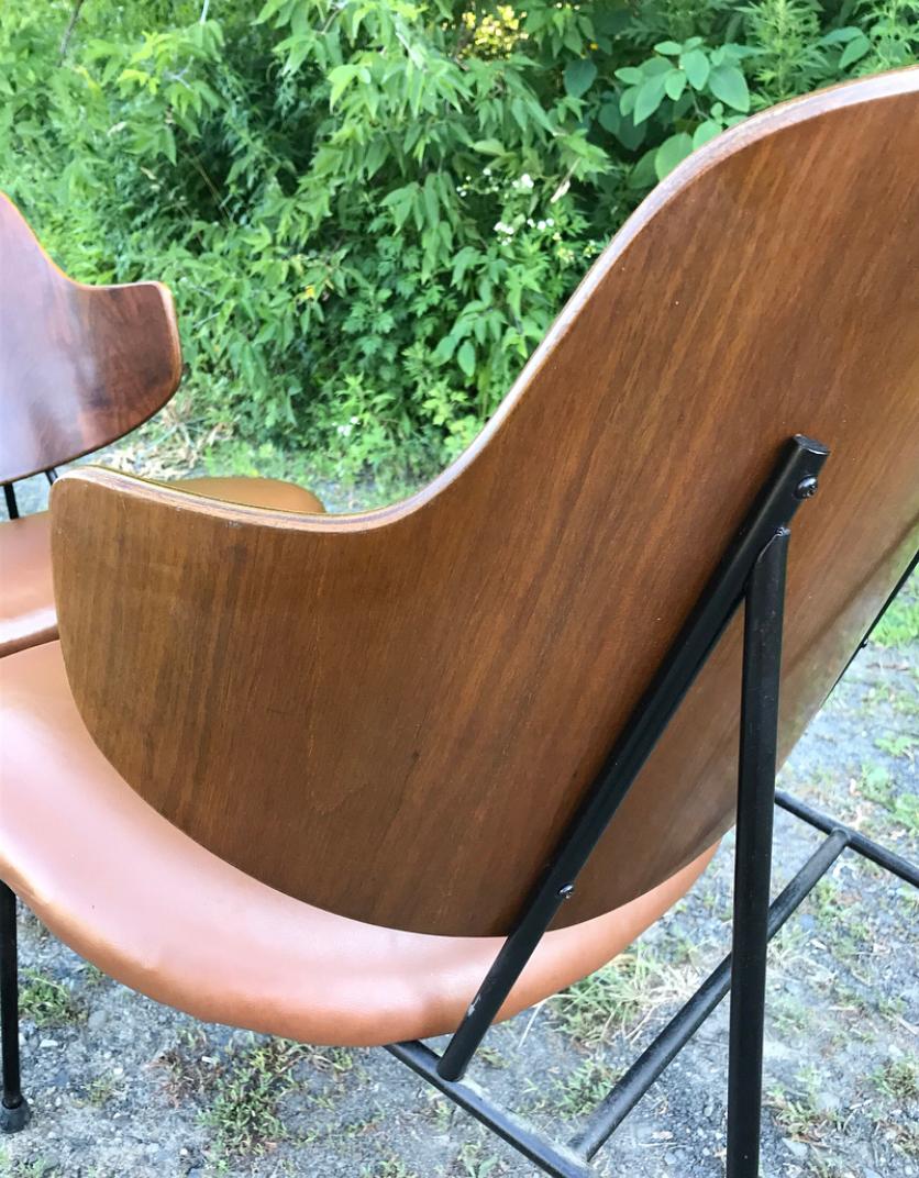 Scandinavian Modern Exquisite Penguin Lounge Chairs by Ib Kofod-Larsen