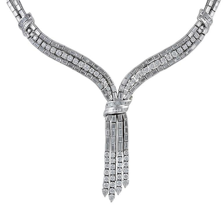 Sophia D. 17.94 Carat All Diamond Necklace In New Condition For Sale In New York, NY