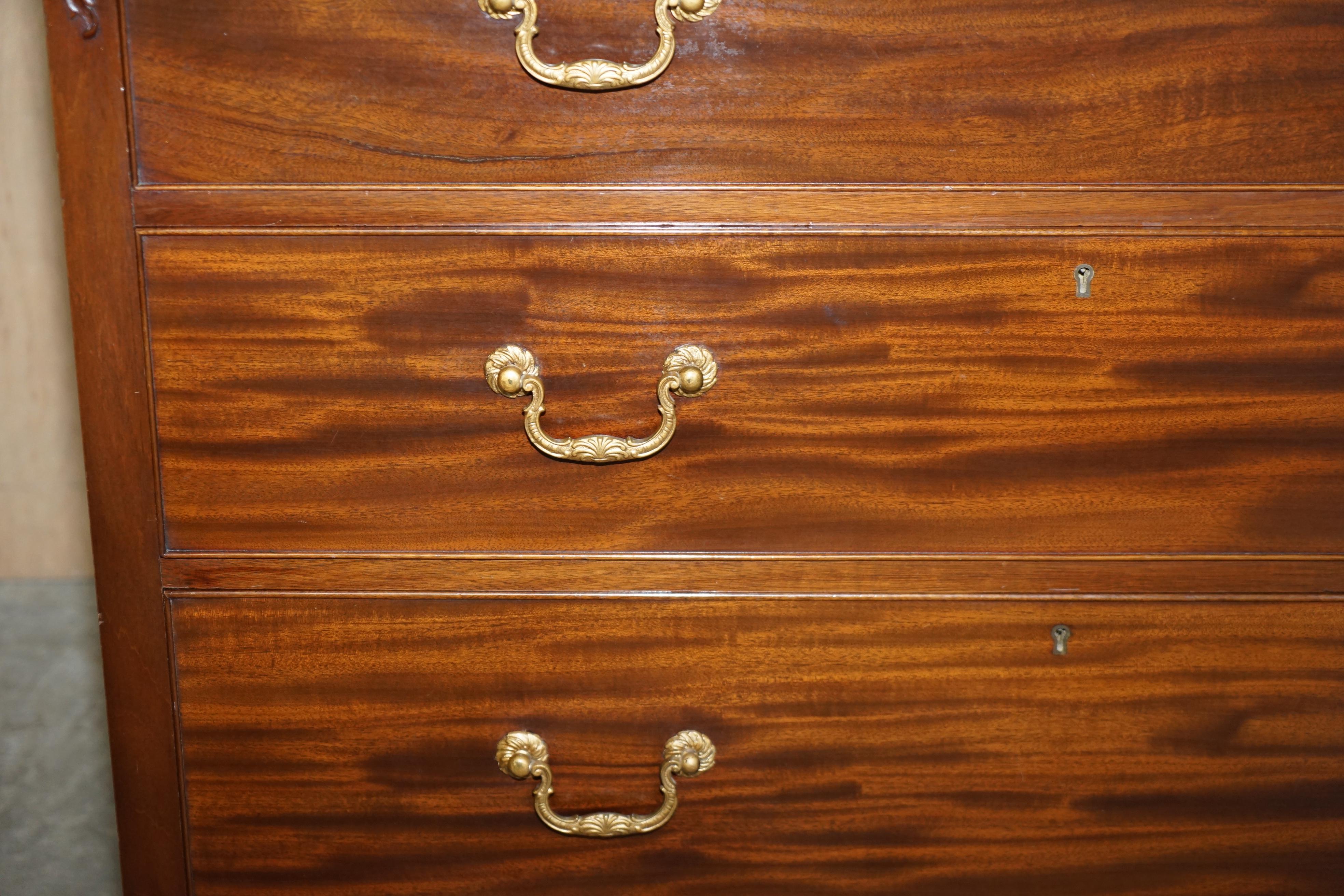 Exquisite Quality circa 1900 Honduras Hardwood Chest of Drawers Part of a Suite 5