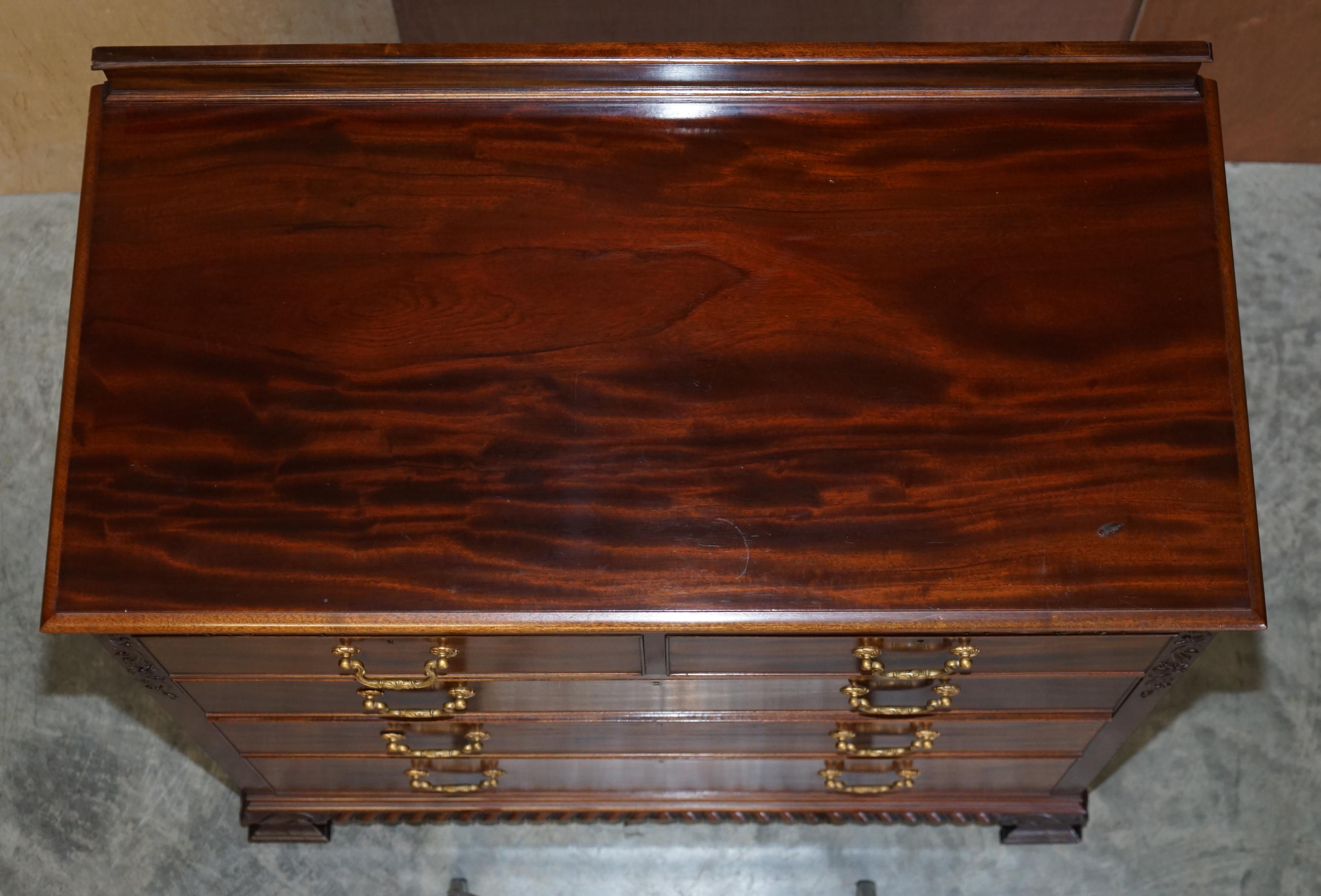 Late Victorian Exquisite Quality circa 1900 Honduras Hardwood Chest of Drawers Part of a Suite