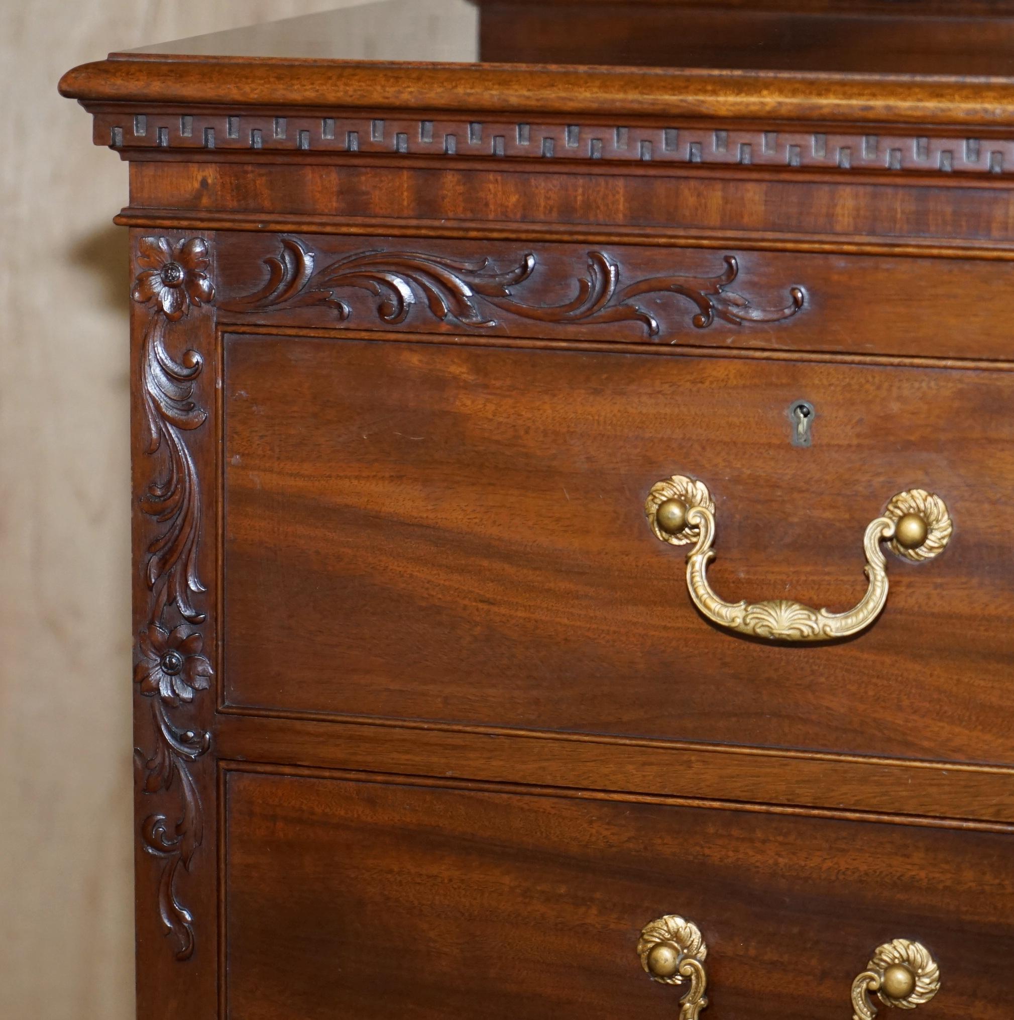 Exquisite Quality circa 1900 Honduras Hardwood Chest of Drawers Part of a Suite 2