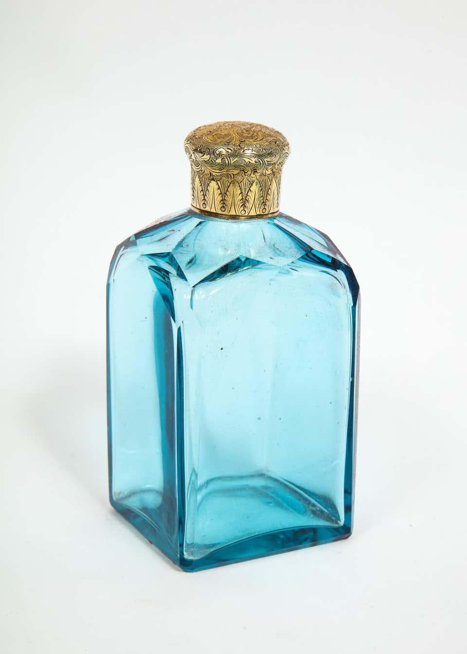 Exquisite Quality Napoleon III Engraved Ormolu and Malachite Perfume Bottle Box 9
