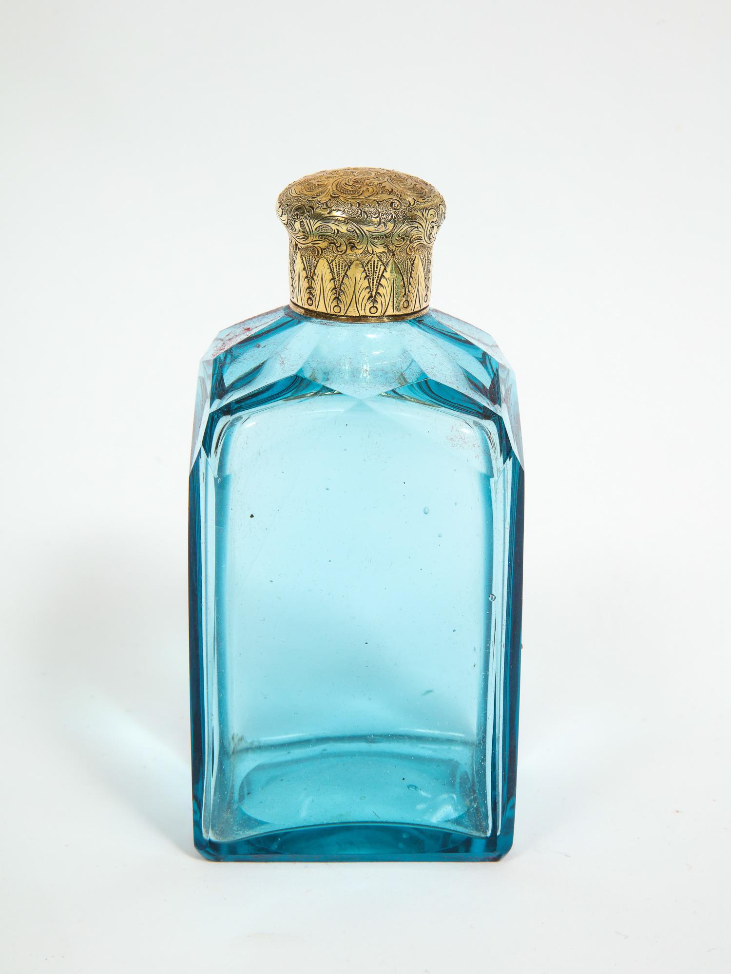 Exquisite Quality Napoleon III Engraved Ormolu and Malachite Perfume Bottle Box 9