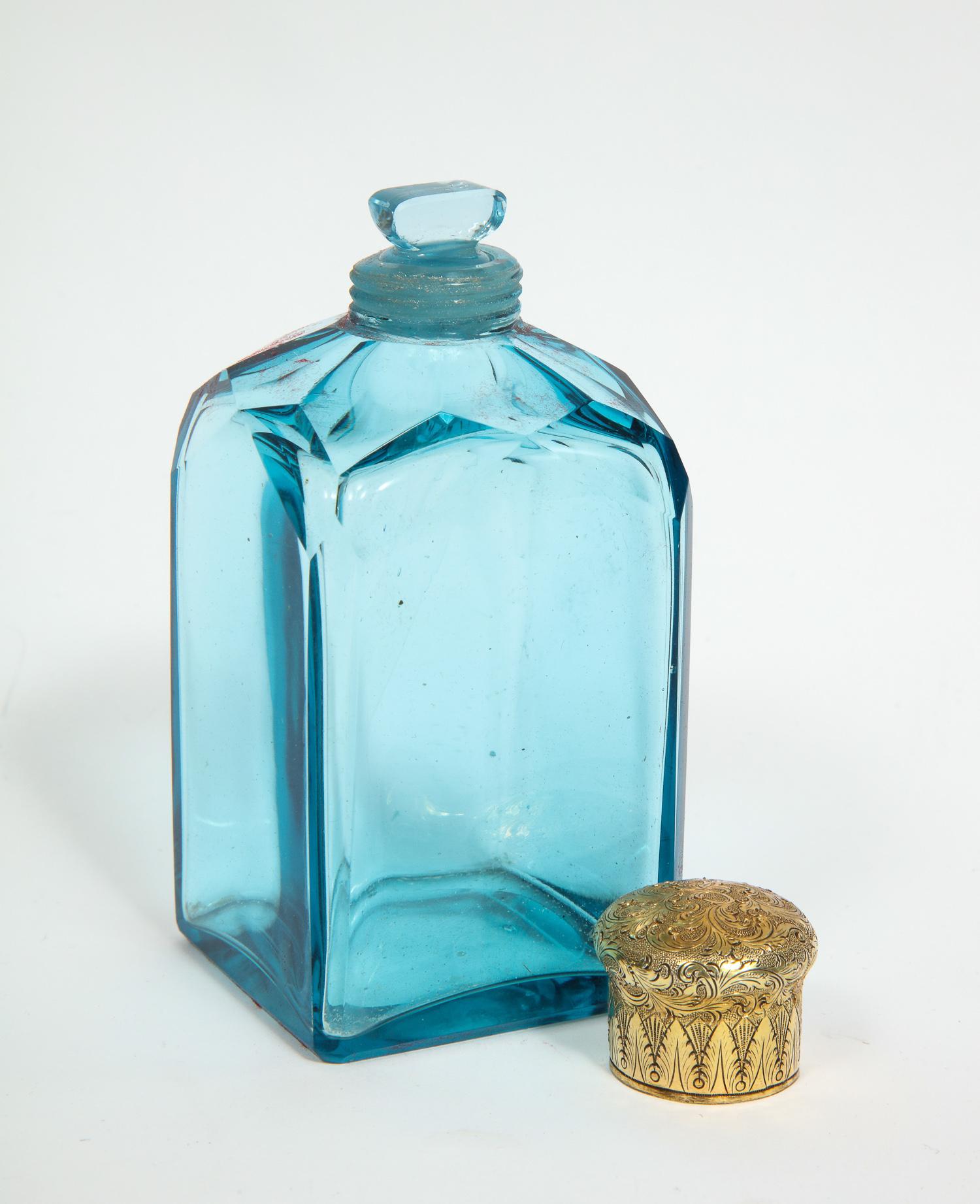 Exquisite Quality Napoleon III Engraved Ormolu and Malachite Perfume Bottle Box 10