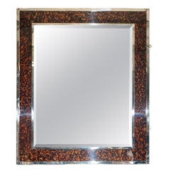 EXQUISITO ESPEJO CON MARCO CROMO TORTOISE SHELL RALPH LAUREN CITY MODERN