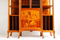 Exquisite rare Art Nouveau Display / music cabinet By Emile Galle France 1905