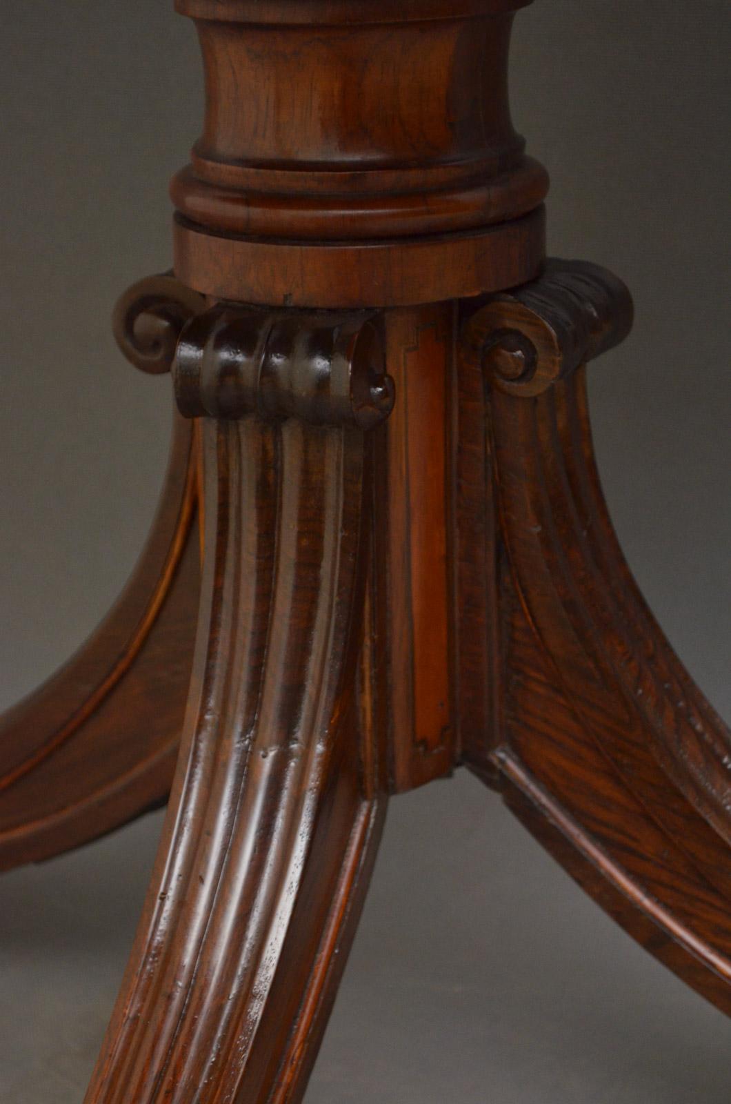 Exquisite Regency Rosewood Card Table 9