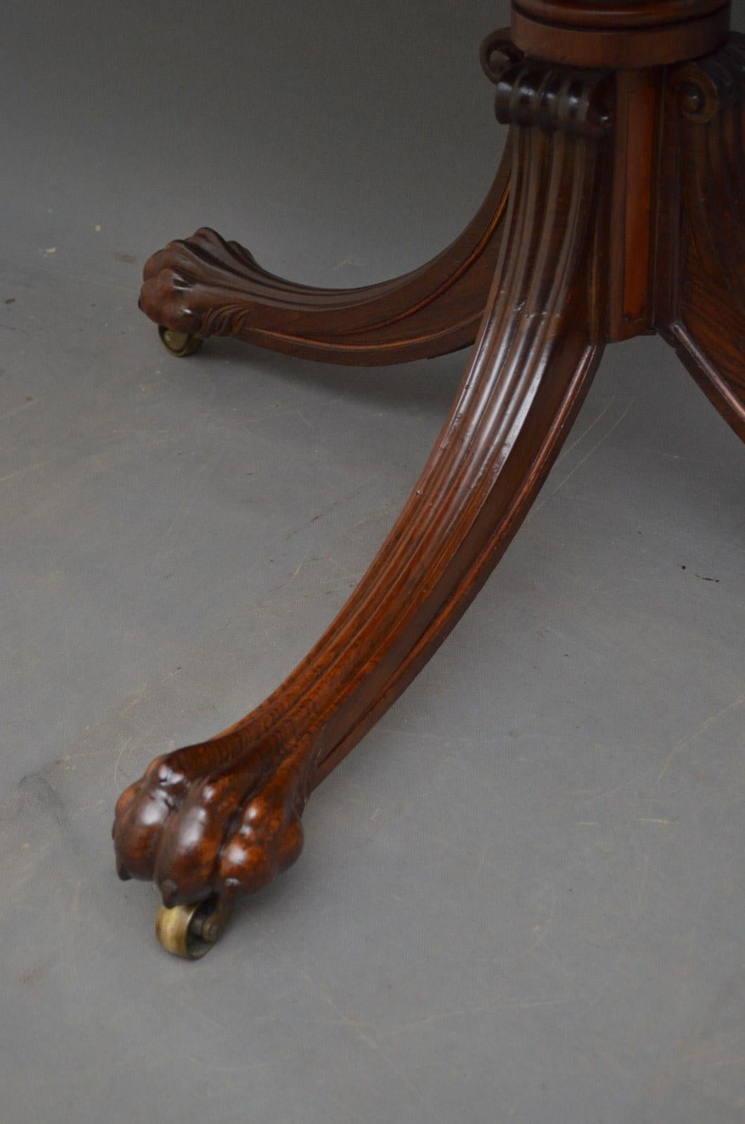 Exquisite Regency Rosewood Card Table 10